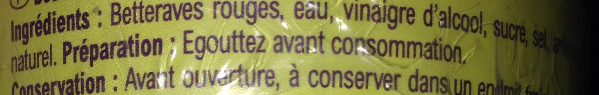 Carrefour Betteraves rouges packshot