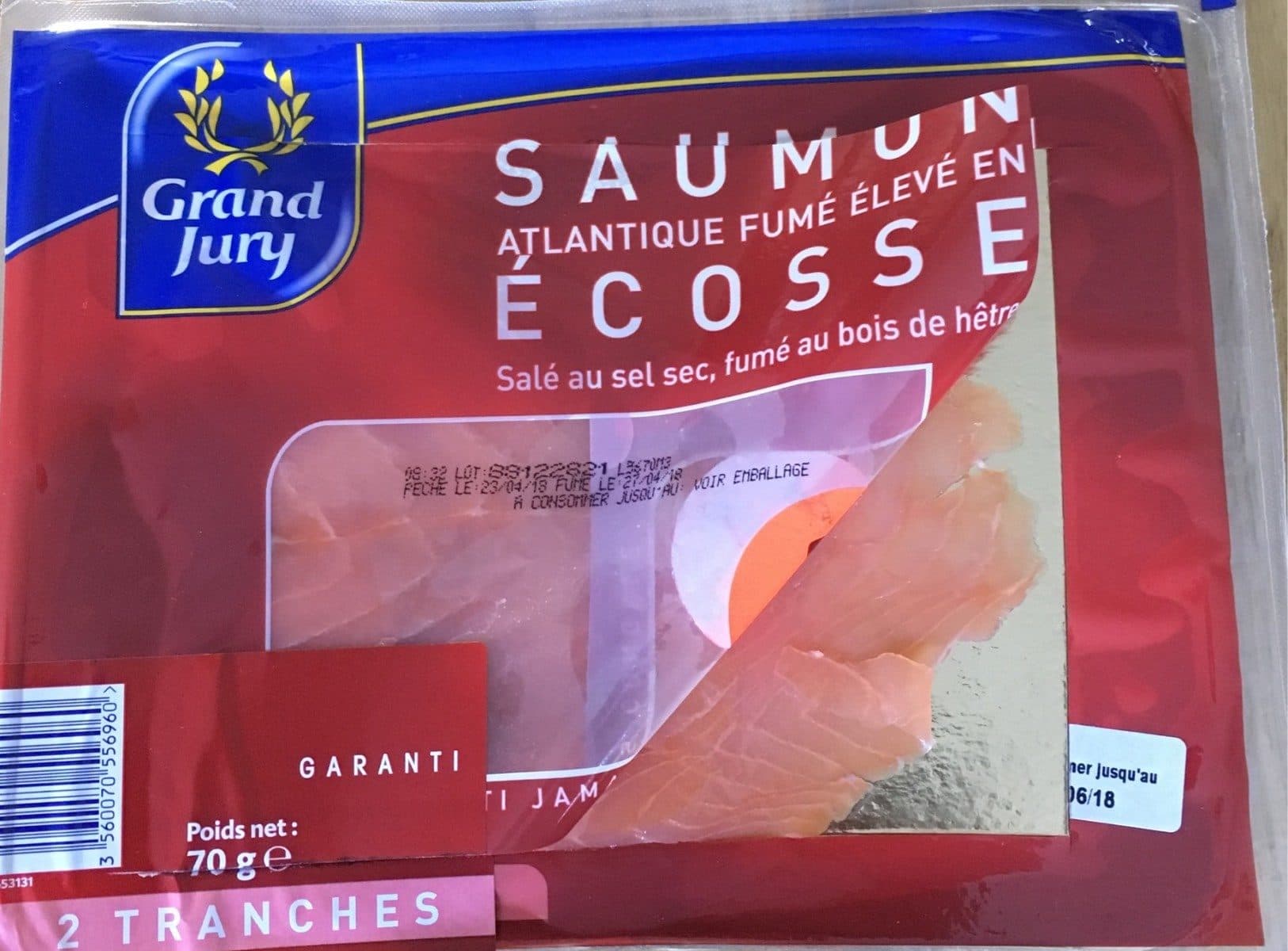 Grand Jury 80G 2 Tranches Saumon Fume Ecosse Grand Jury packshot