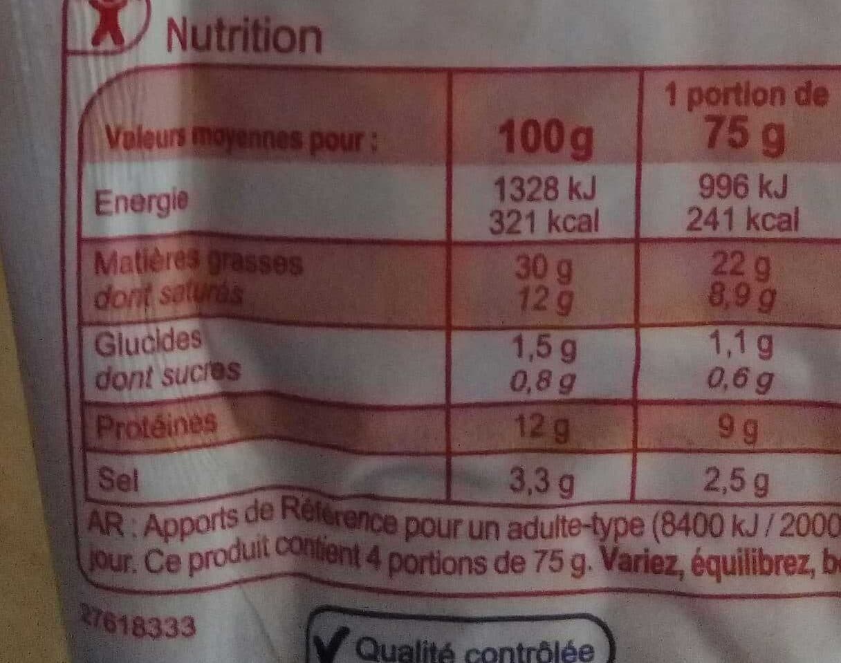 Carrefour Poitrine fumée packshot