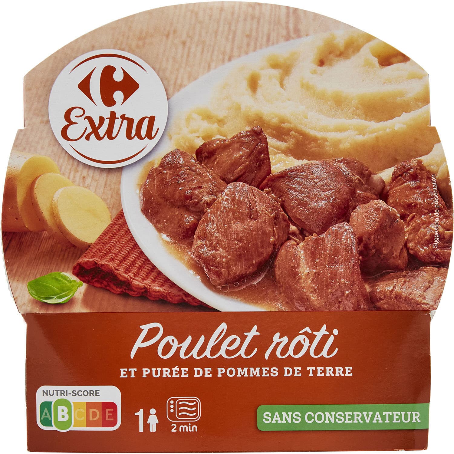 Carrefour Poulet rôti et purée de pommes de terre packshot