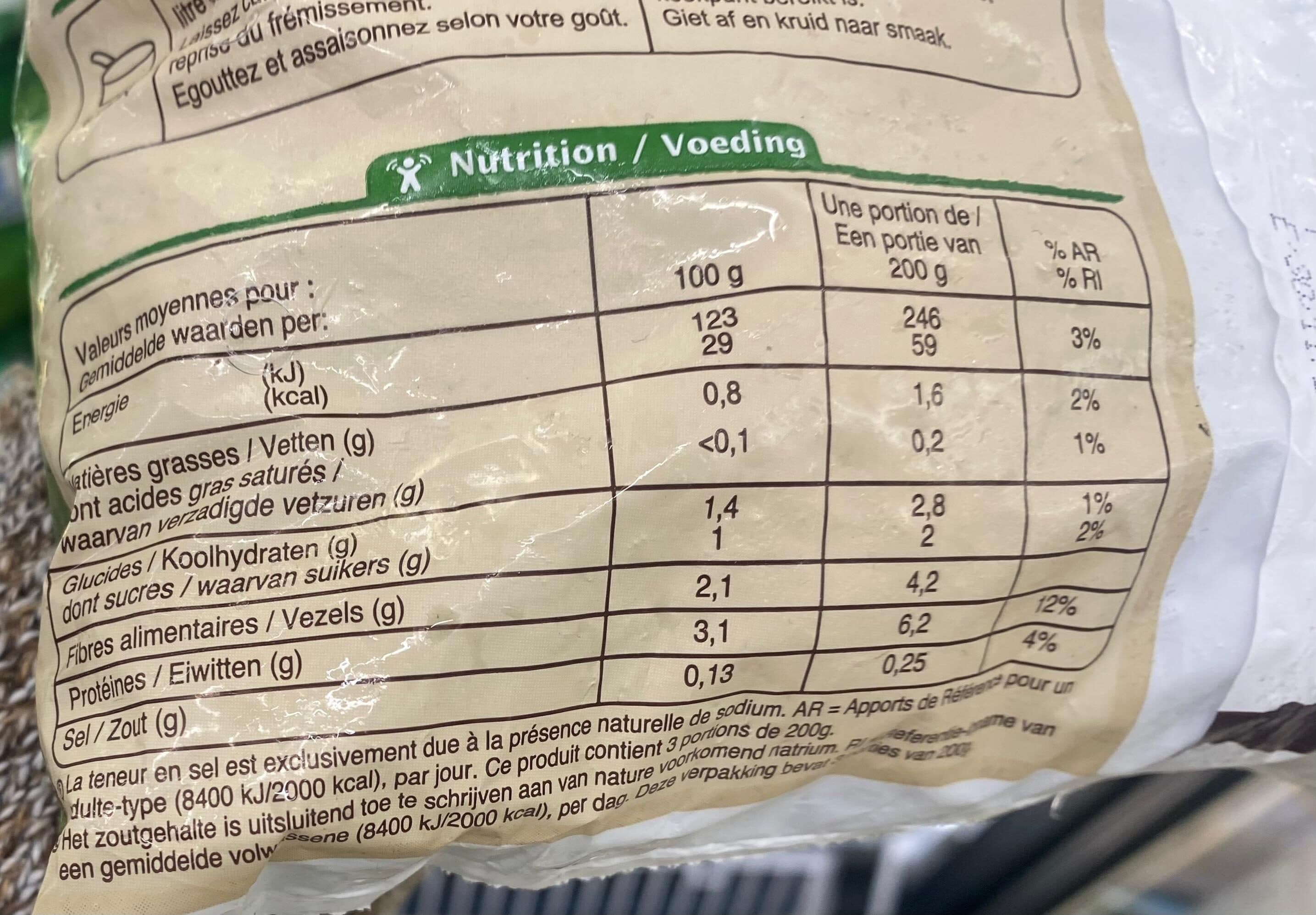 Carrefour Épinards Hachés packshot