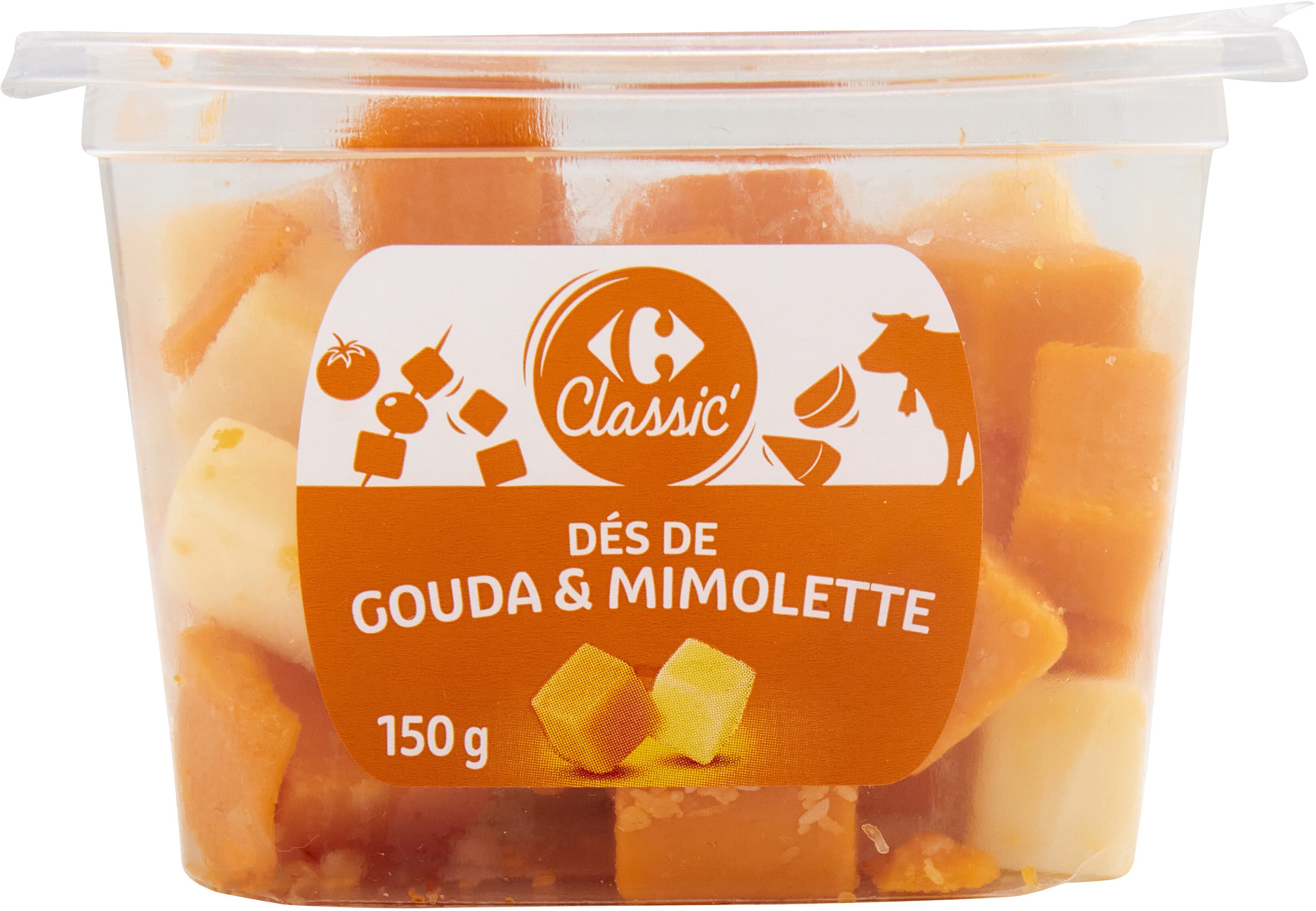 Carrefour Dés de Gouda & Mimolette packshot