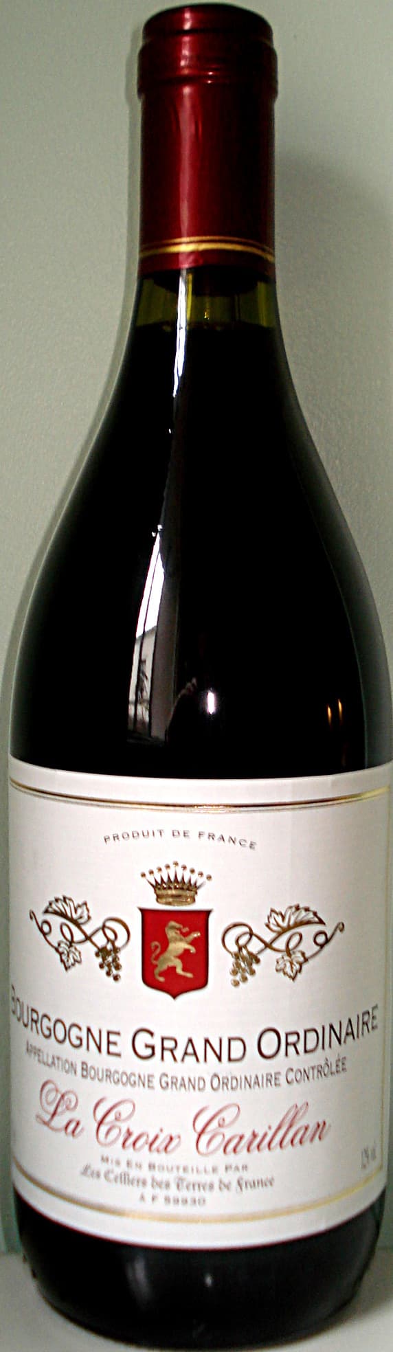 Celliers des terres de France Bourgogne Grand Ordinaire packshot