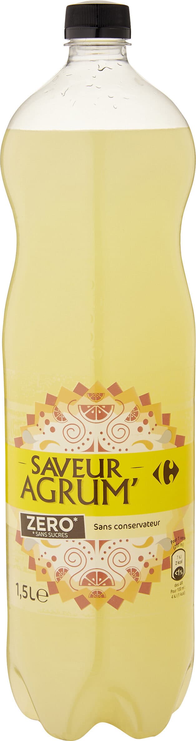 Carrefour Saveur agrum' zero packshot