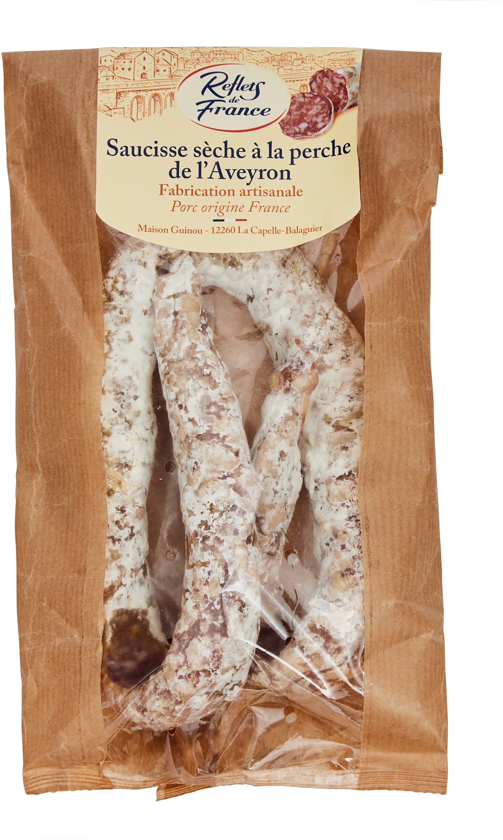 Carrefour Saucisse sèche à la perche de l'Aveyron packshot