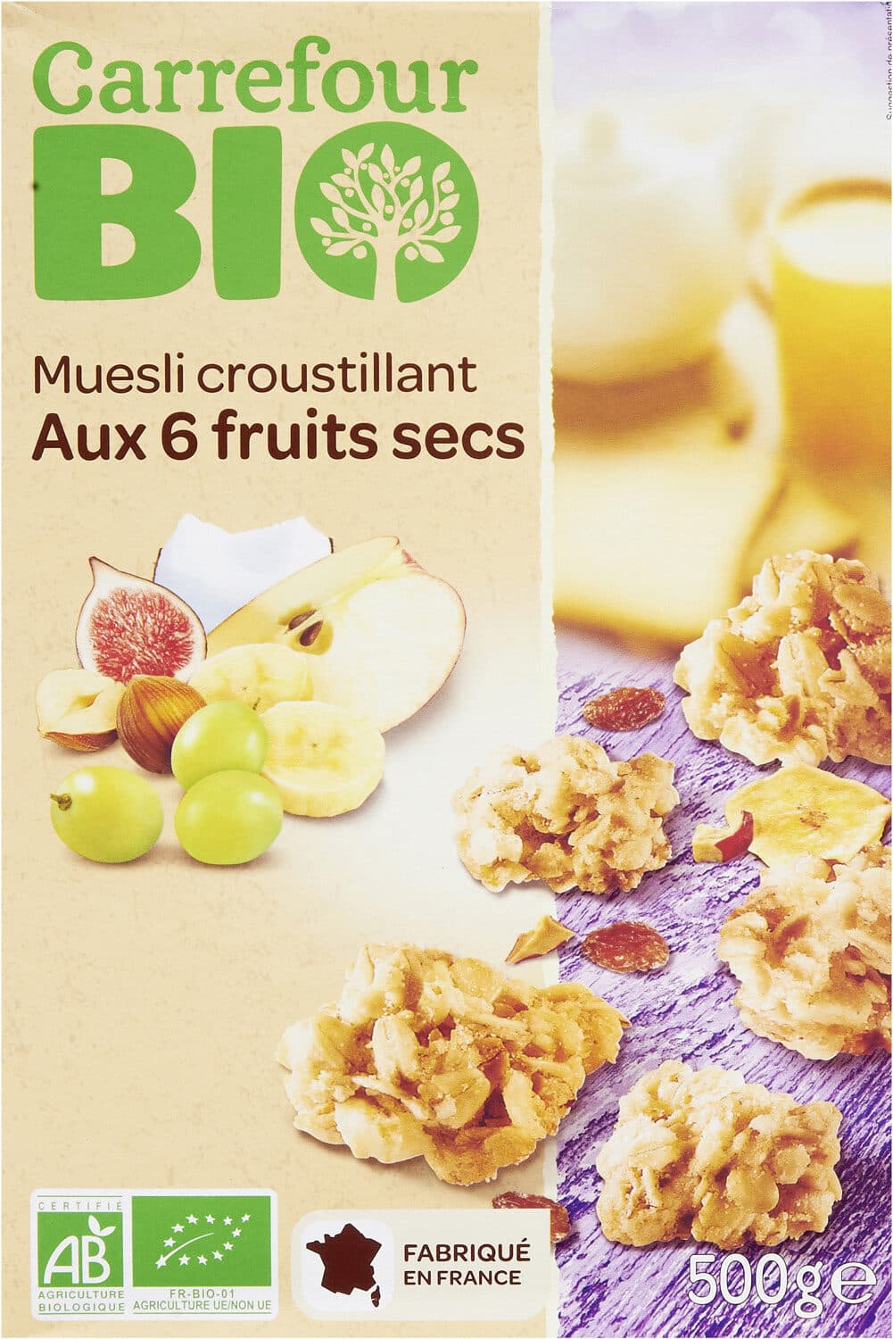 Carrefour BIO Muesli croustillant packshot