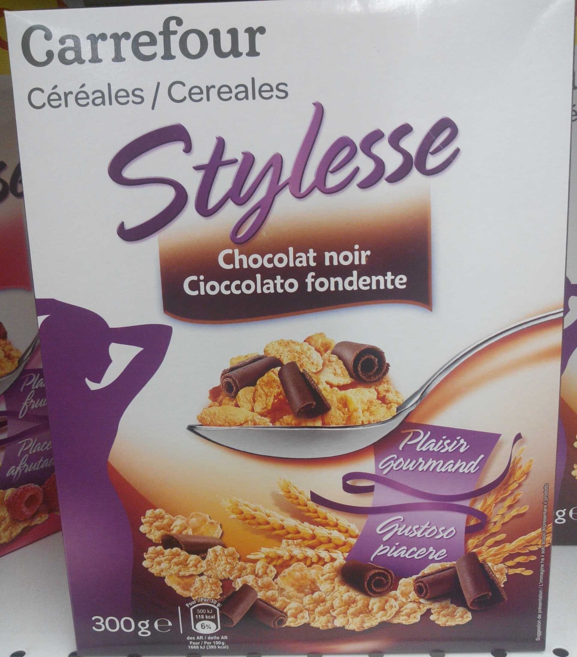 Carrefour Stylesse Chocolat Noir packshot