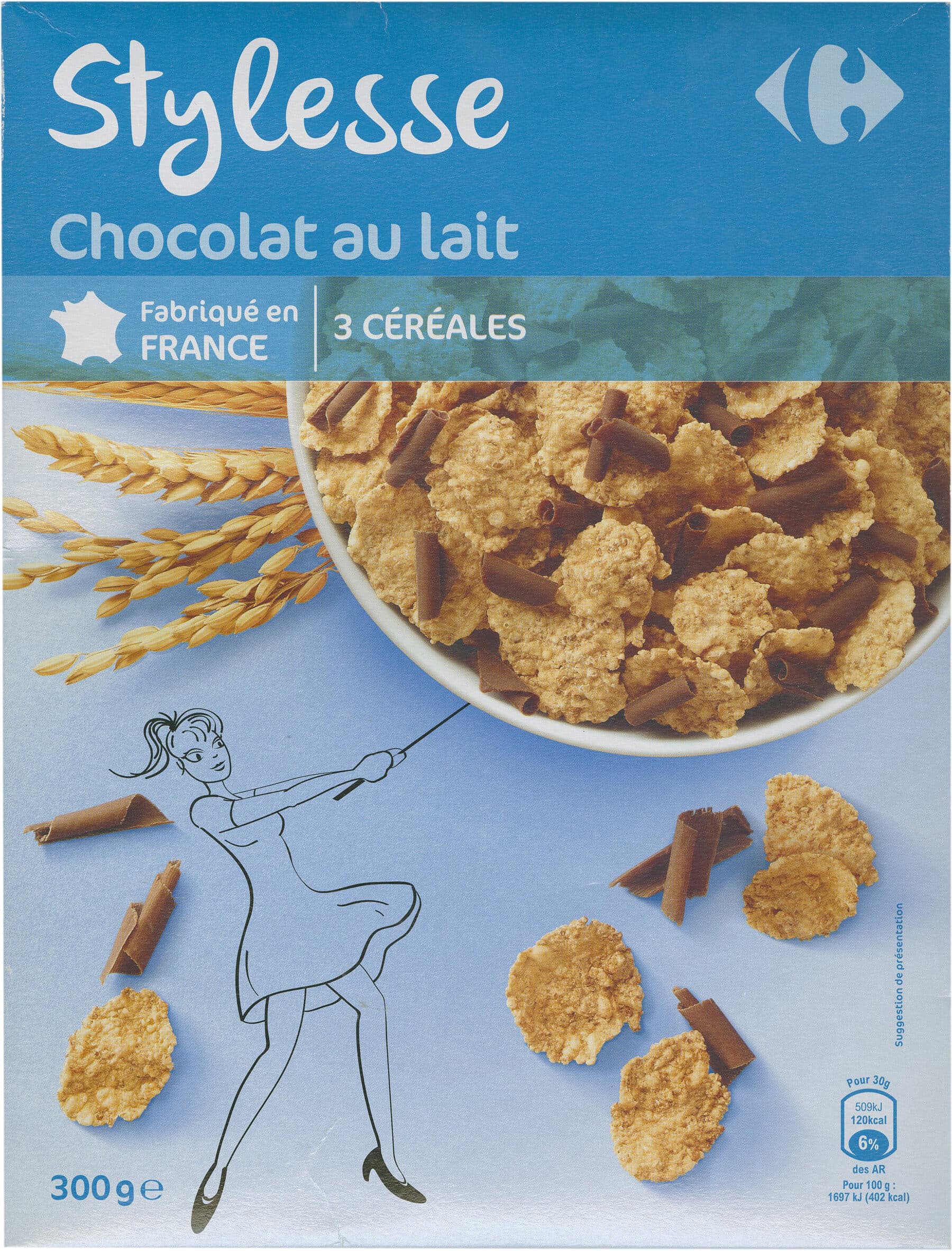 Carrefour Stylesse CHOCOLAT AU LAIT packshot
