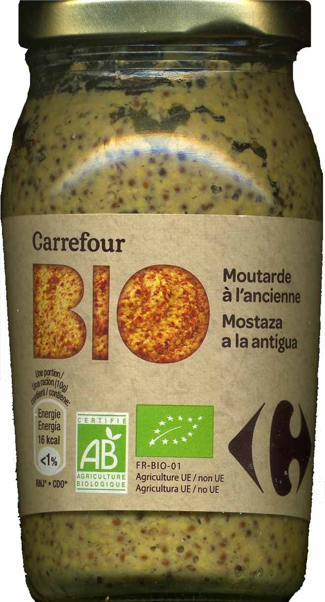 Carrefour BIO Salsa de mostaza ecológica "Carrefour Bio" A la antigua packshot