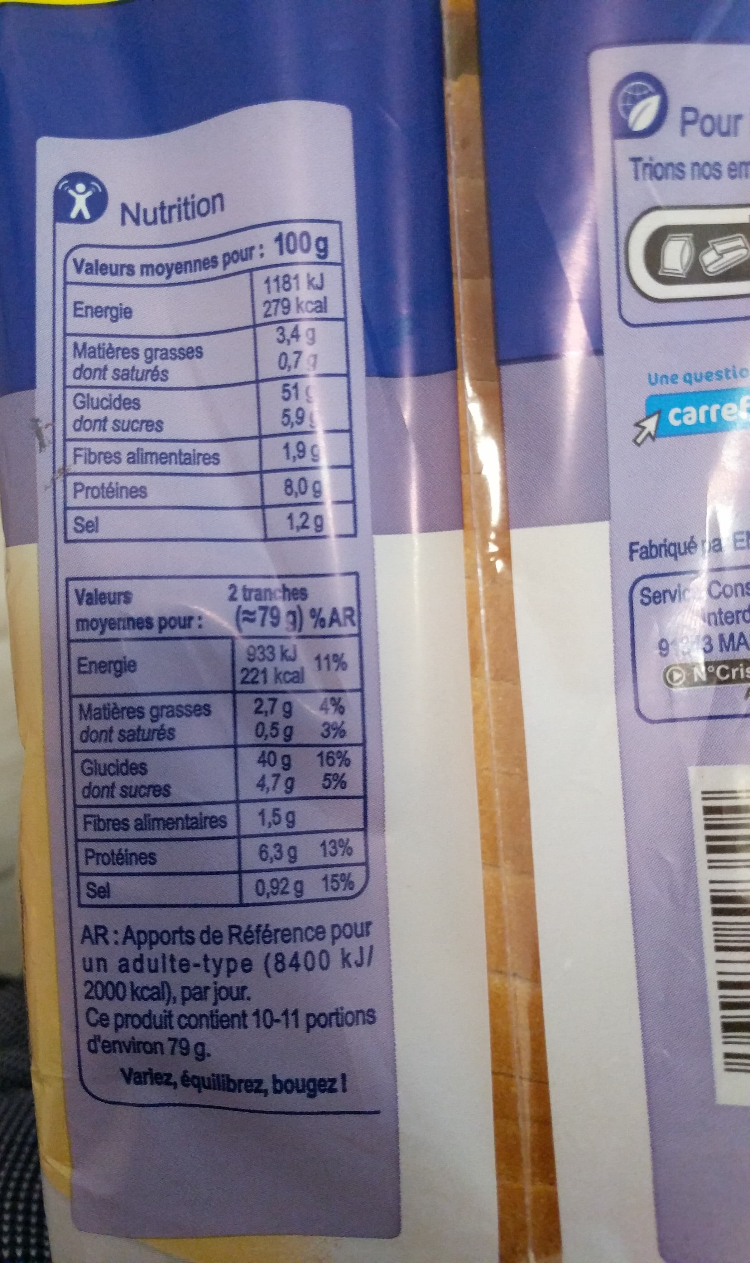 Carrefour Maxi Tranches Nature packshot