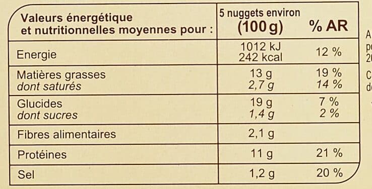 Carrefour Nuggets de poulet packshot