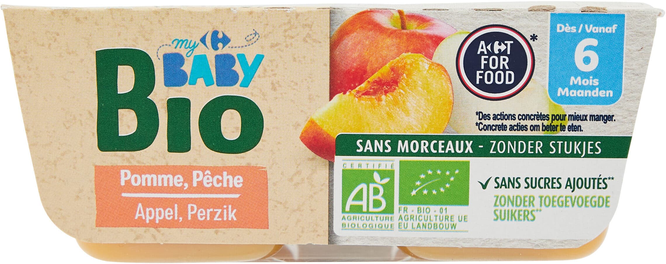 Carrefour Pomme, Pêche packshot