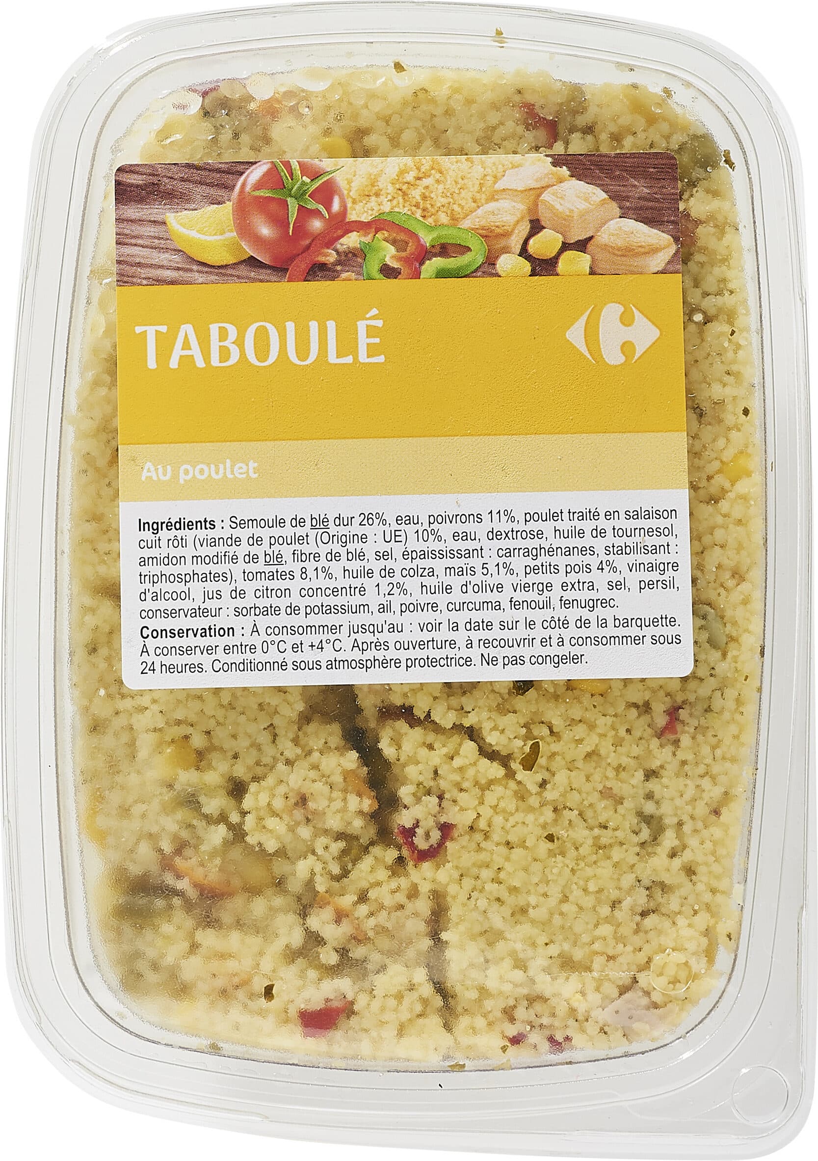 Carrefour Taboulé au poulet rôti packshot