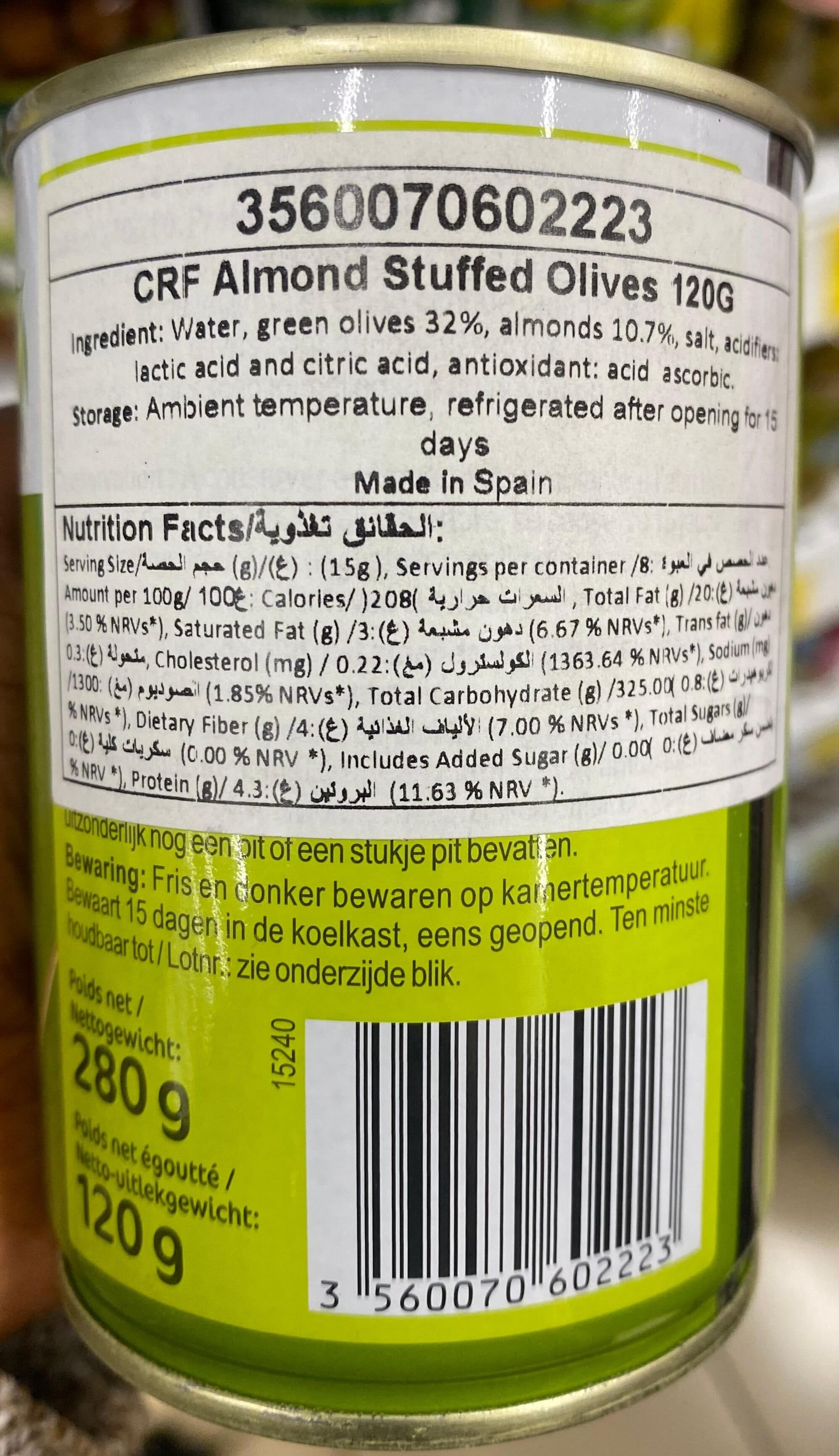 Carrefour Olives farcies aux amandes packshot