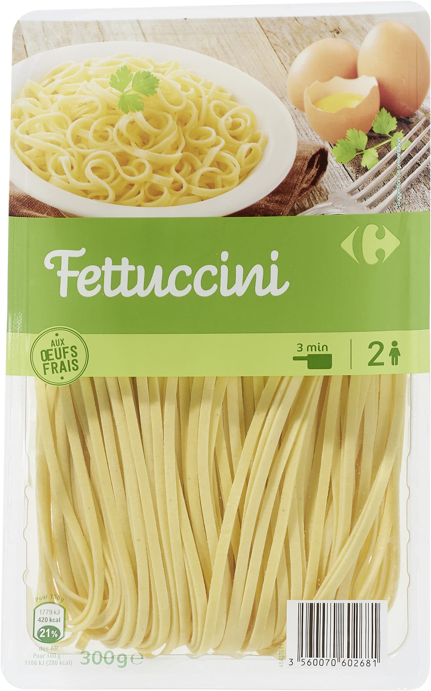 Carrefour Fettuccini packshot
