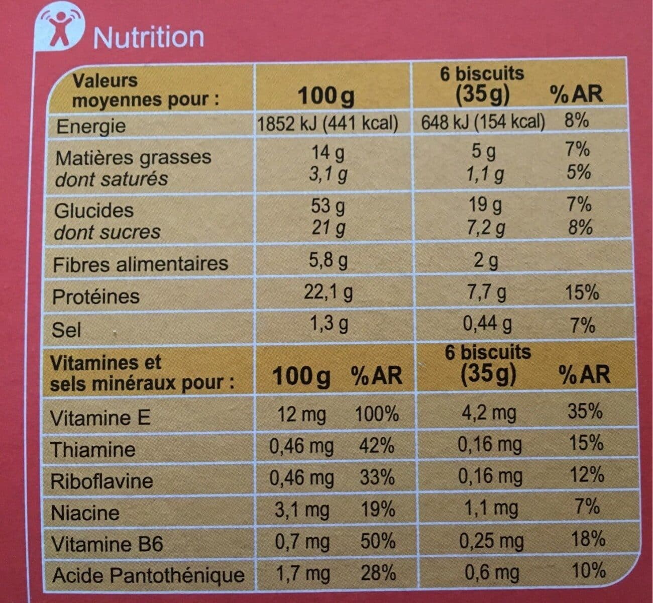 Carrefour Biscuit aux pépites de chocolat packshot