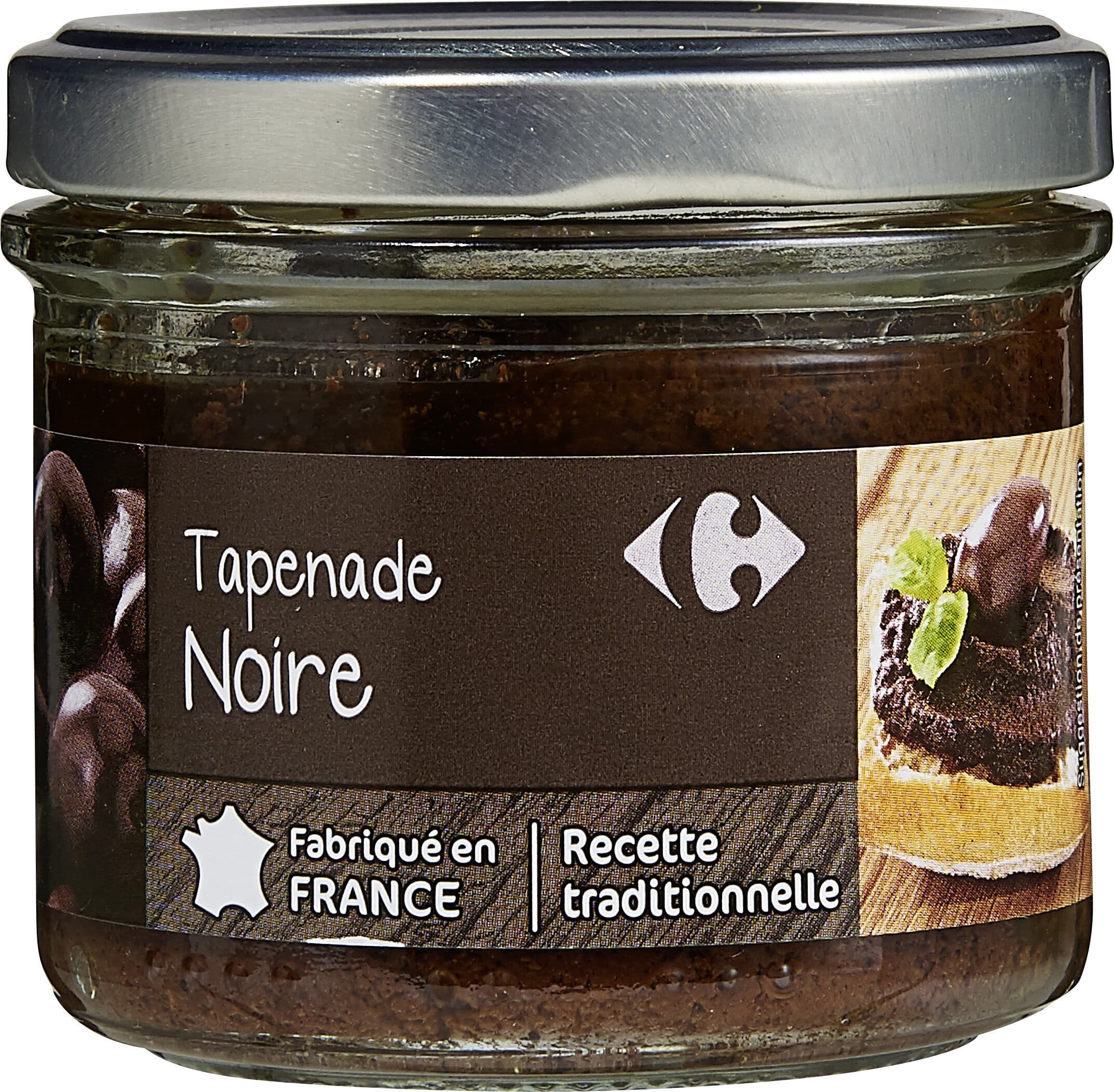 Carrefour Tapenade noire packshot
