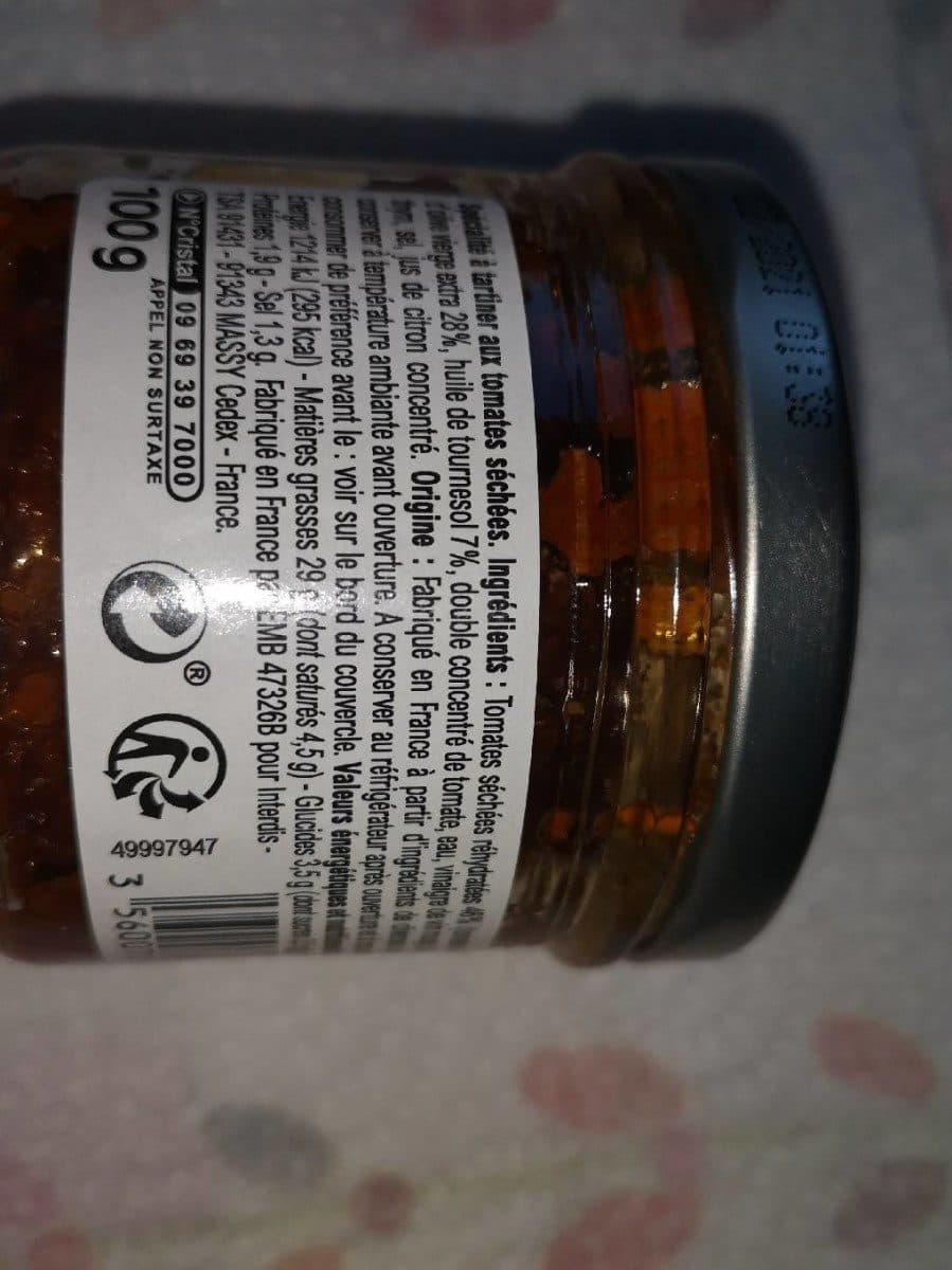 Carrefour Délice de tomates séchées packshot