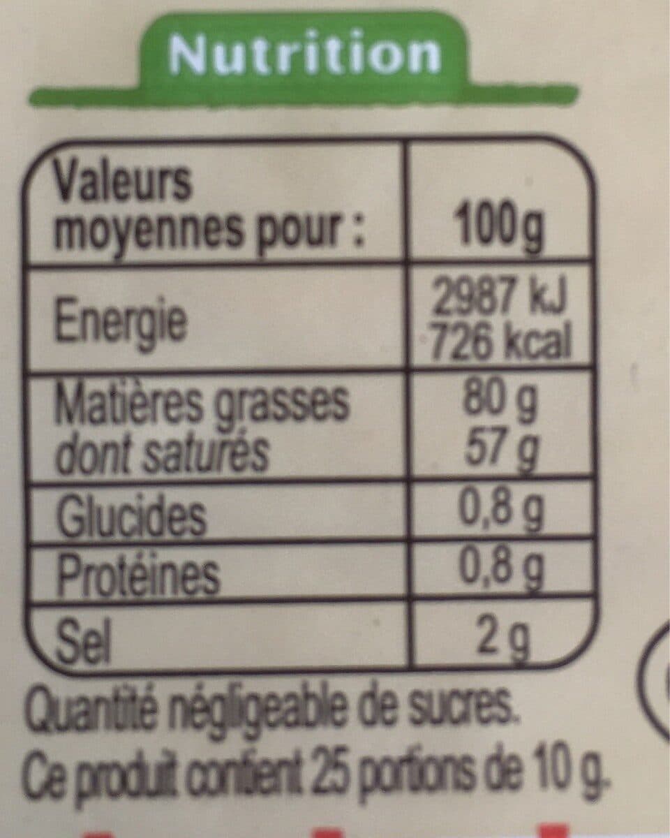 Carrefour BIO Beurre moulé de baratte demi-sel packshot