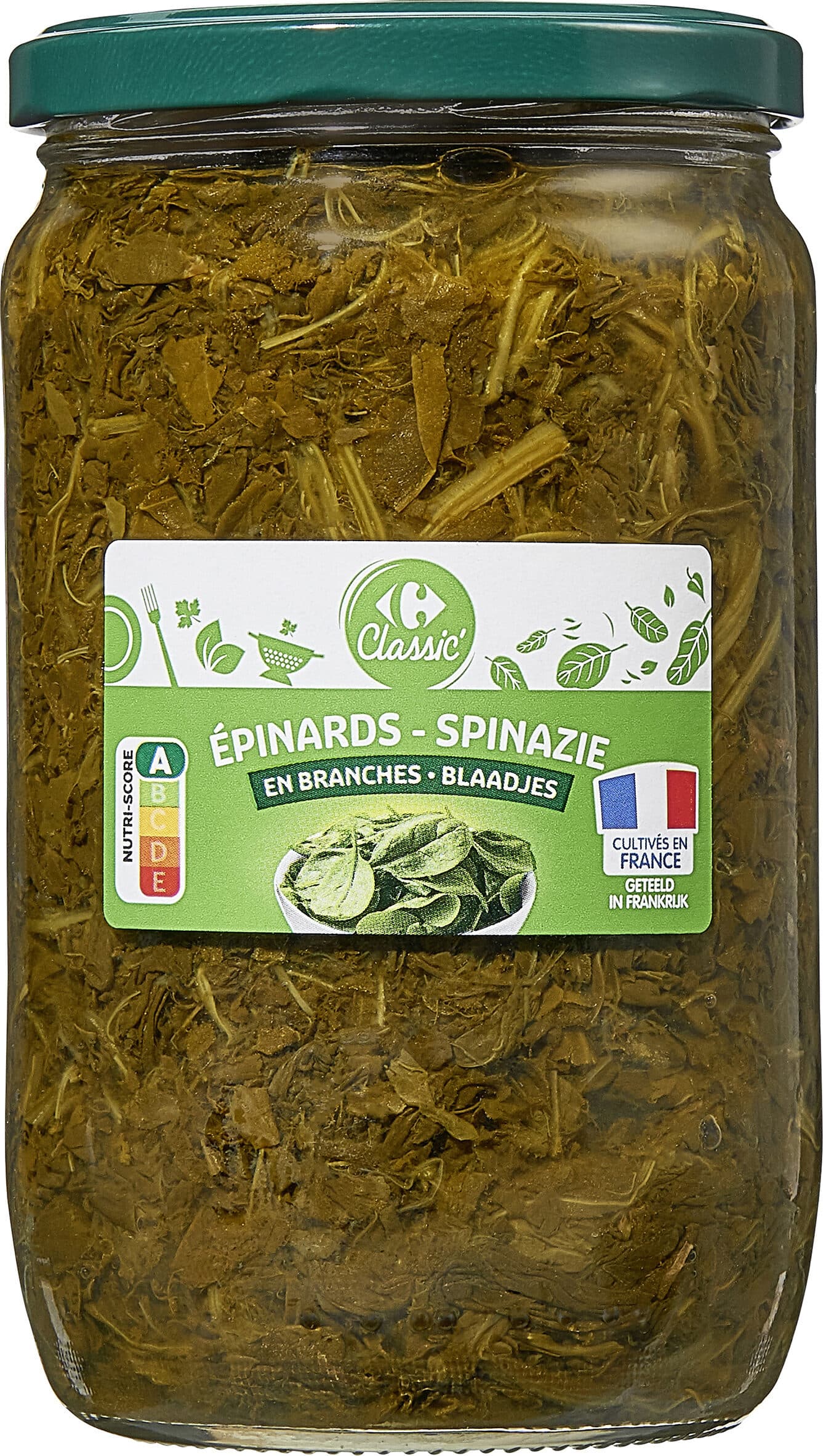 Carrefour Épinards en branches packshot