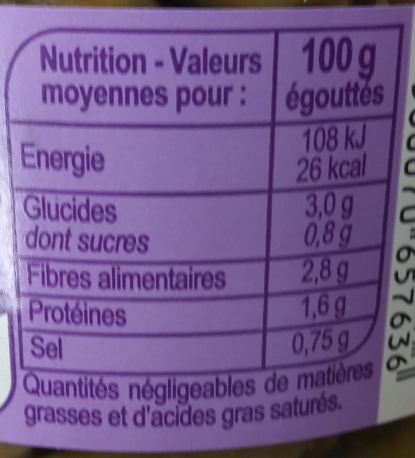 Carrefour Haricots verts extra-fins coupés packshot