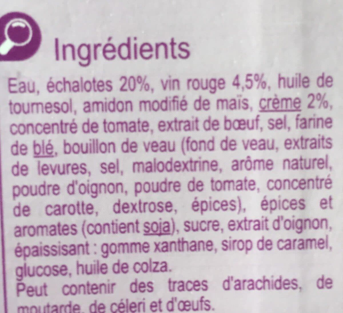 Carrefour Sauce échalote packshot