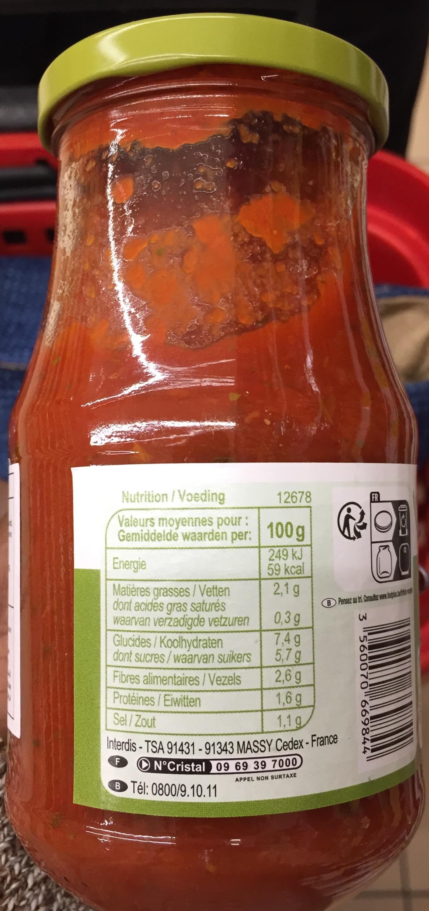 Carrefour Tomates Olives packshot