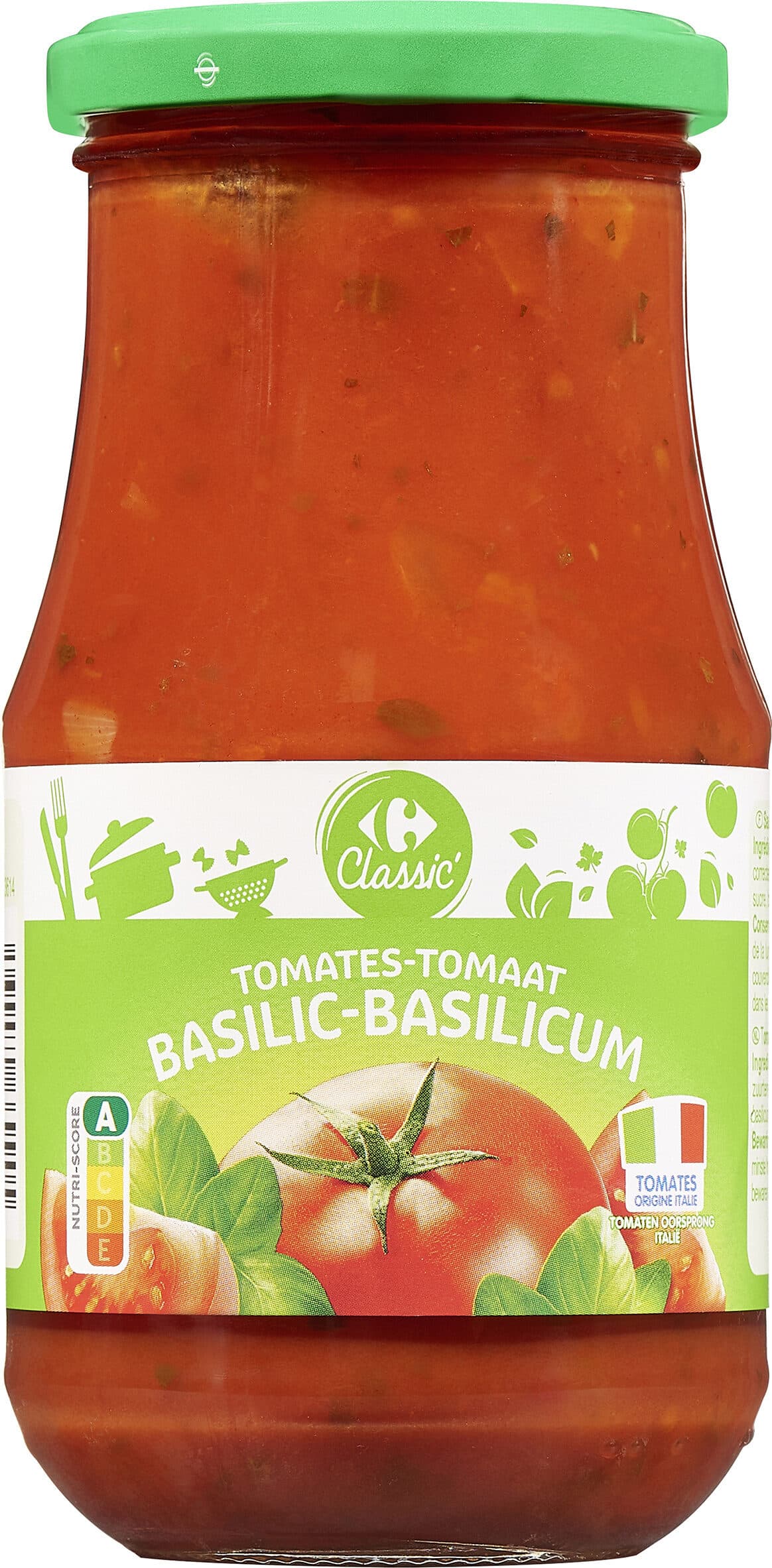 Carrefour Tomates basilic packshot
