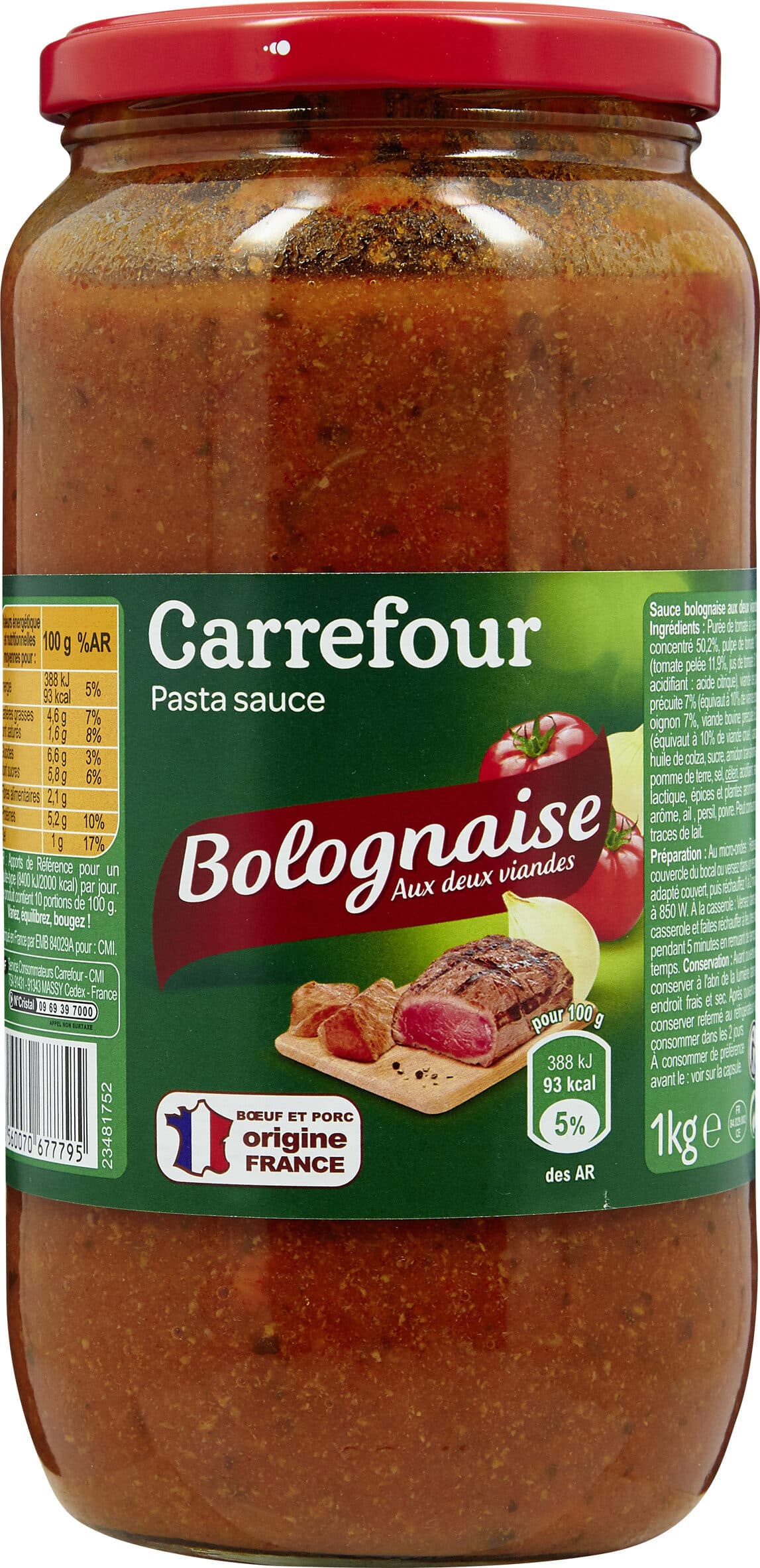 Carrefour Bolognaise packshot