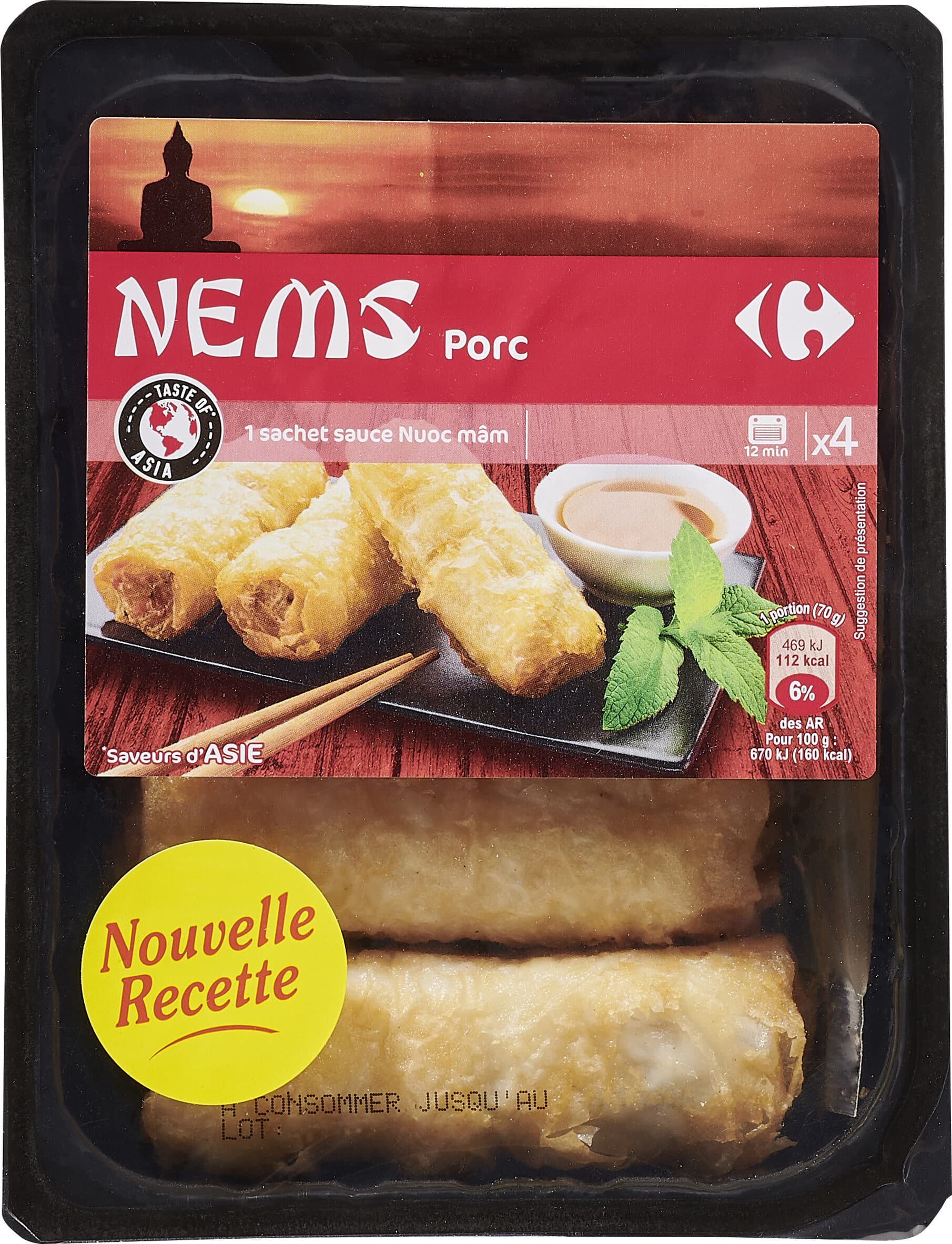 Carrefour Nems porc packshot