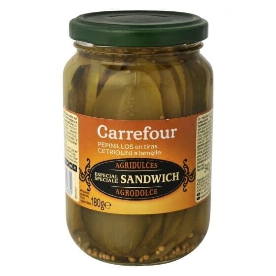 Carrefour Pepinillo agridulde en tiras packshot