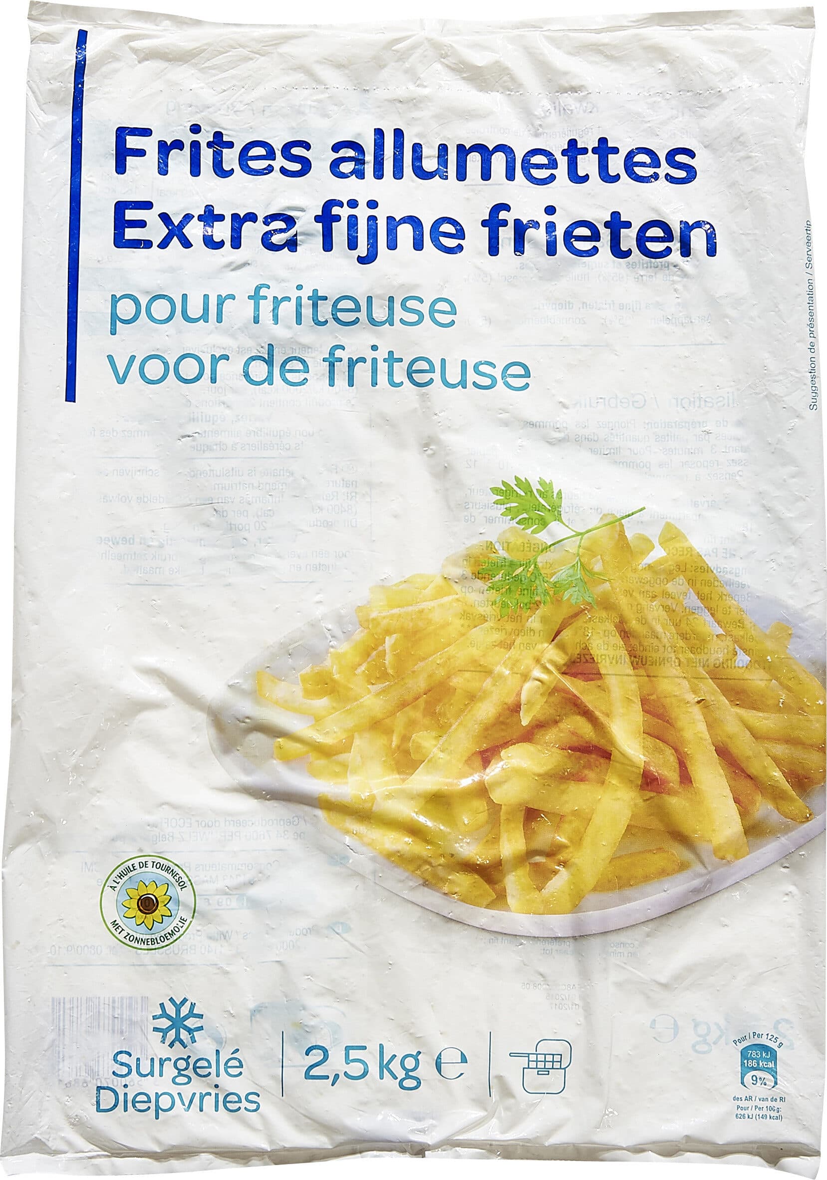 Carrefour Frites Allumettes pour friteuse packshot