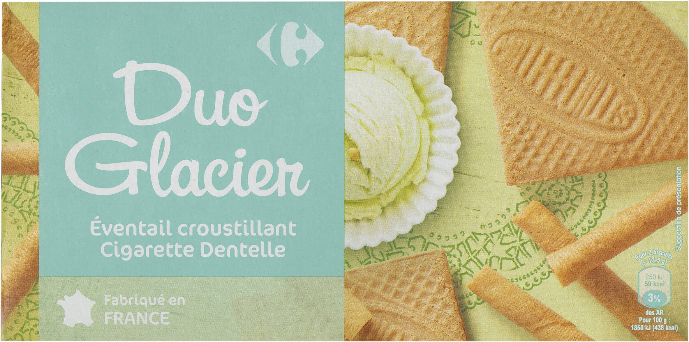 Carrefour Duo glacier packshot