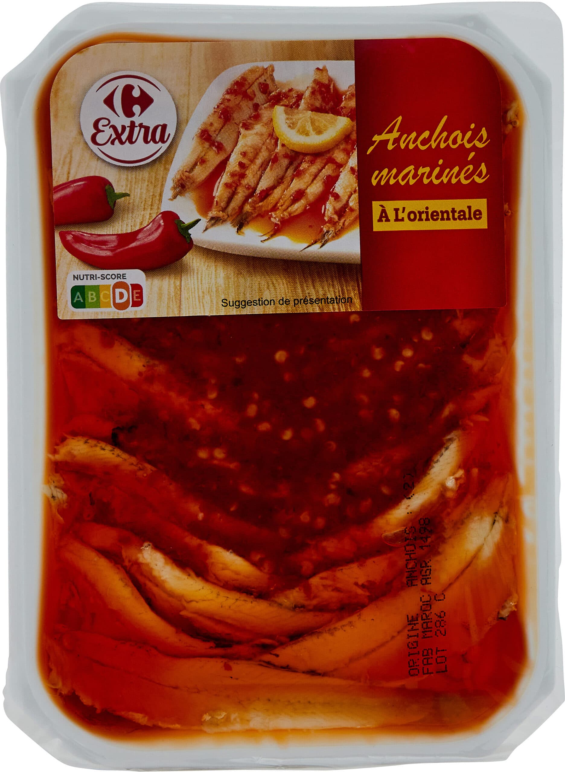 Carrefour Anchois marinés A L'orientale packshot
