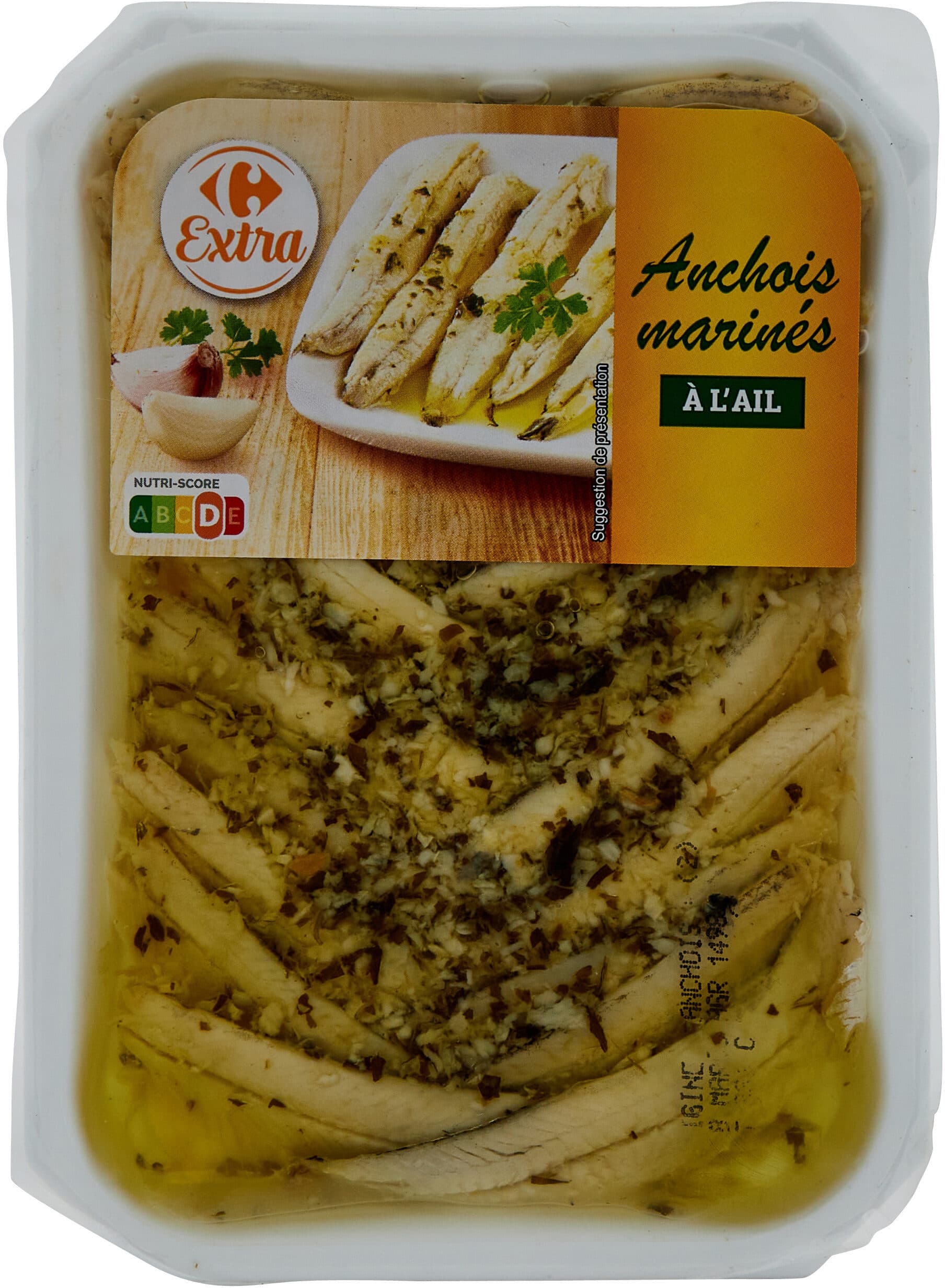 Carrefour Anchois marinés A l'ail packshot