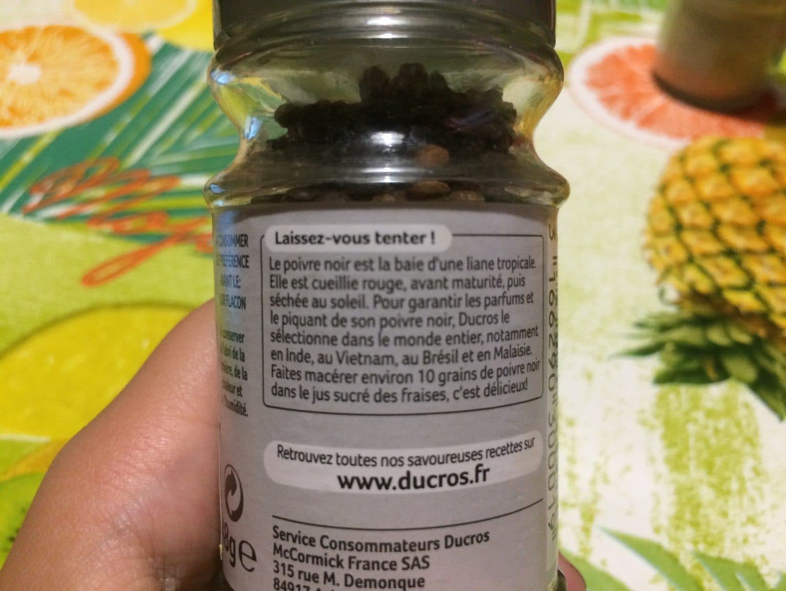 Carrefour Discount Poivre blanc moulu packshot