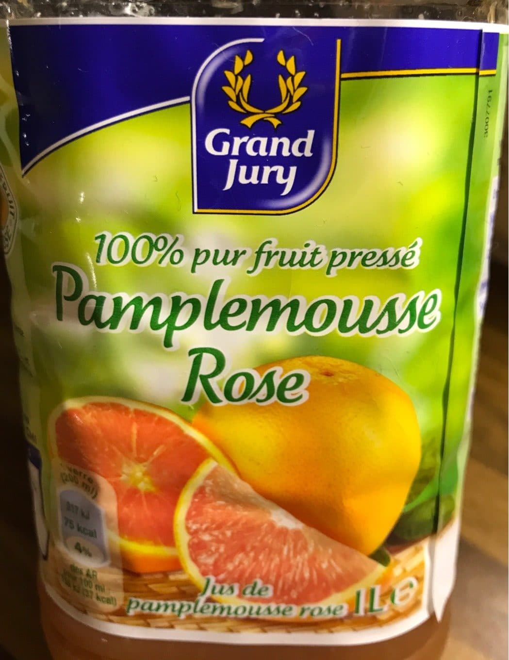 Grand Jury 100% pur fruit pressé Pamplemousse Rose packshot