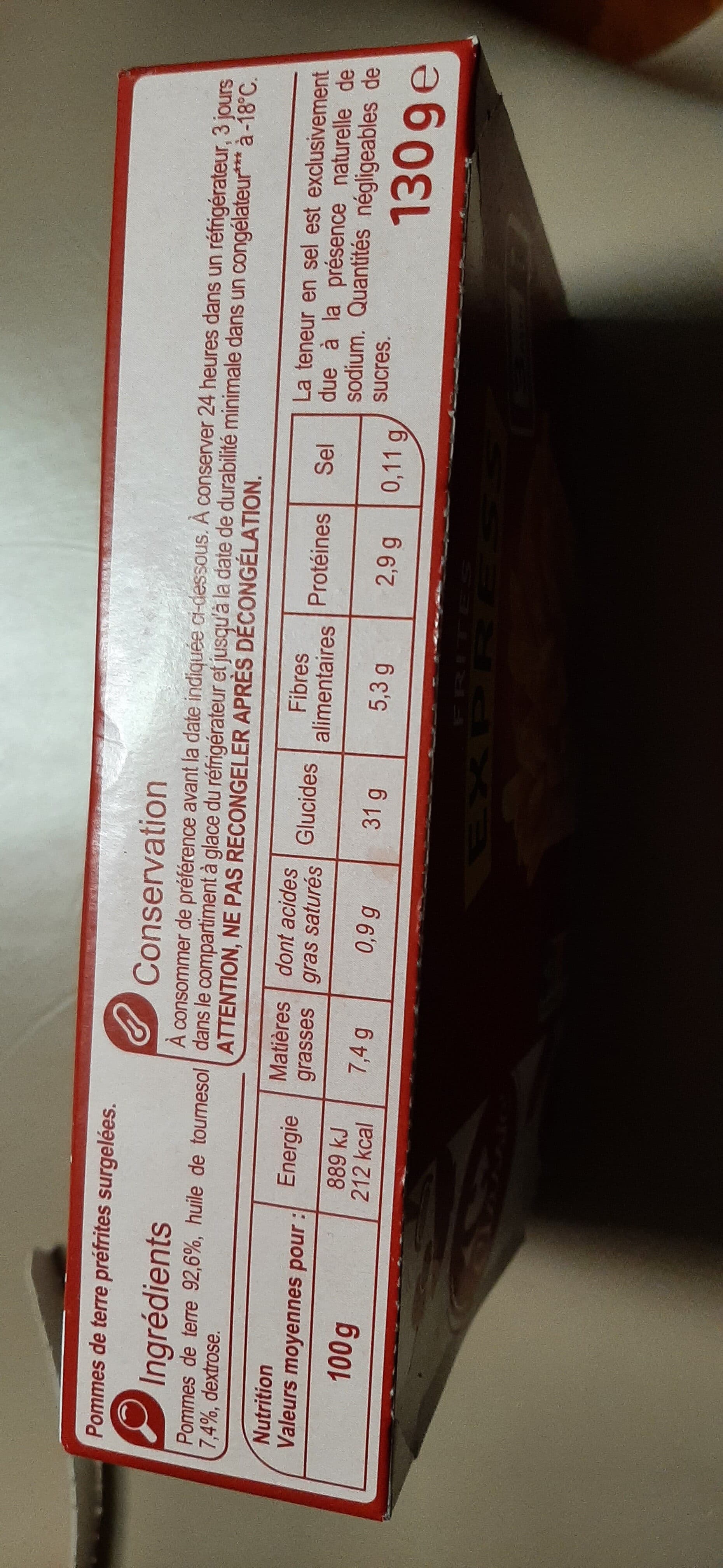 Carrefour Frites Express packshot