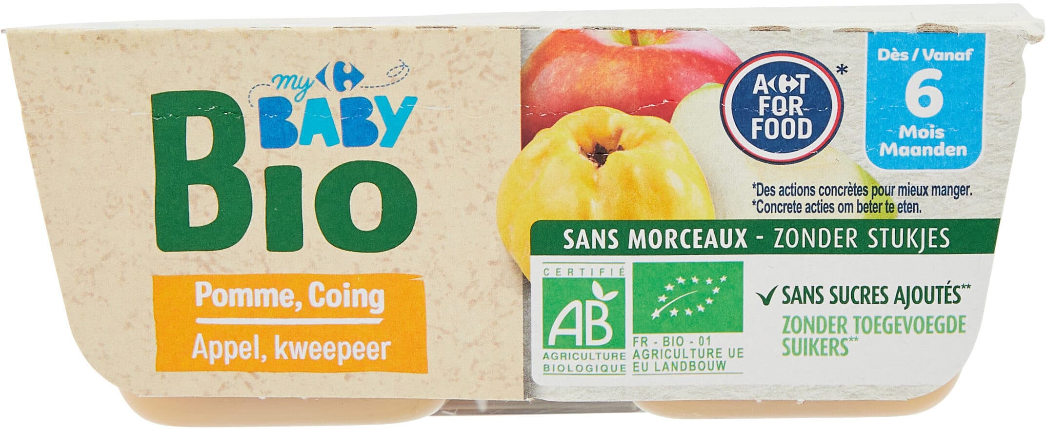 Carrefour Pomme, Coing packshot