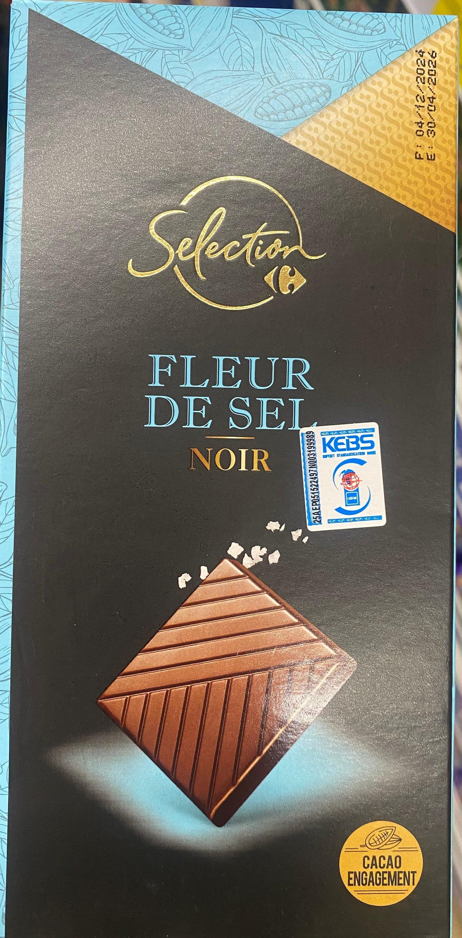 Selection Carrefour Fleur de sel noir packshot