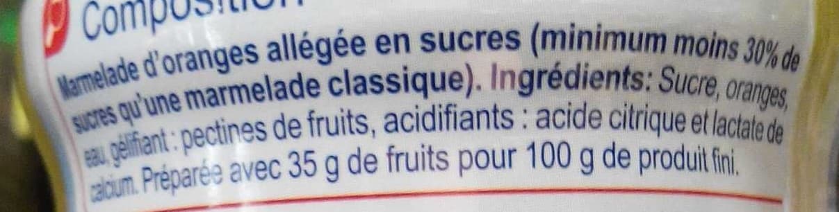 Carrefour Marmelade d'oranges packshot