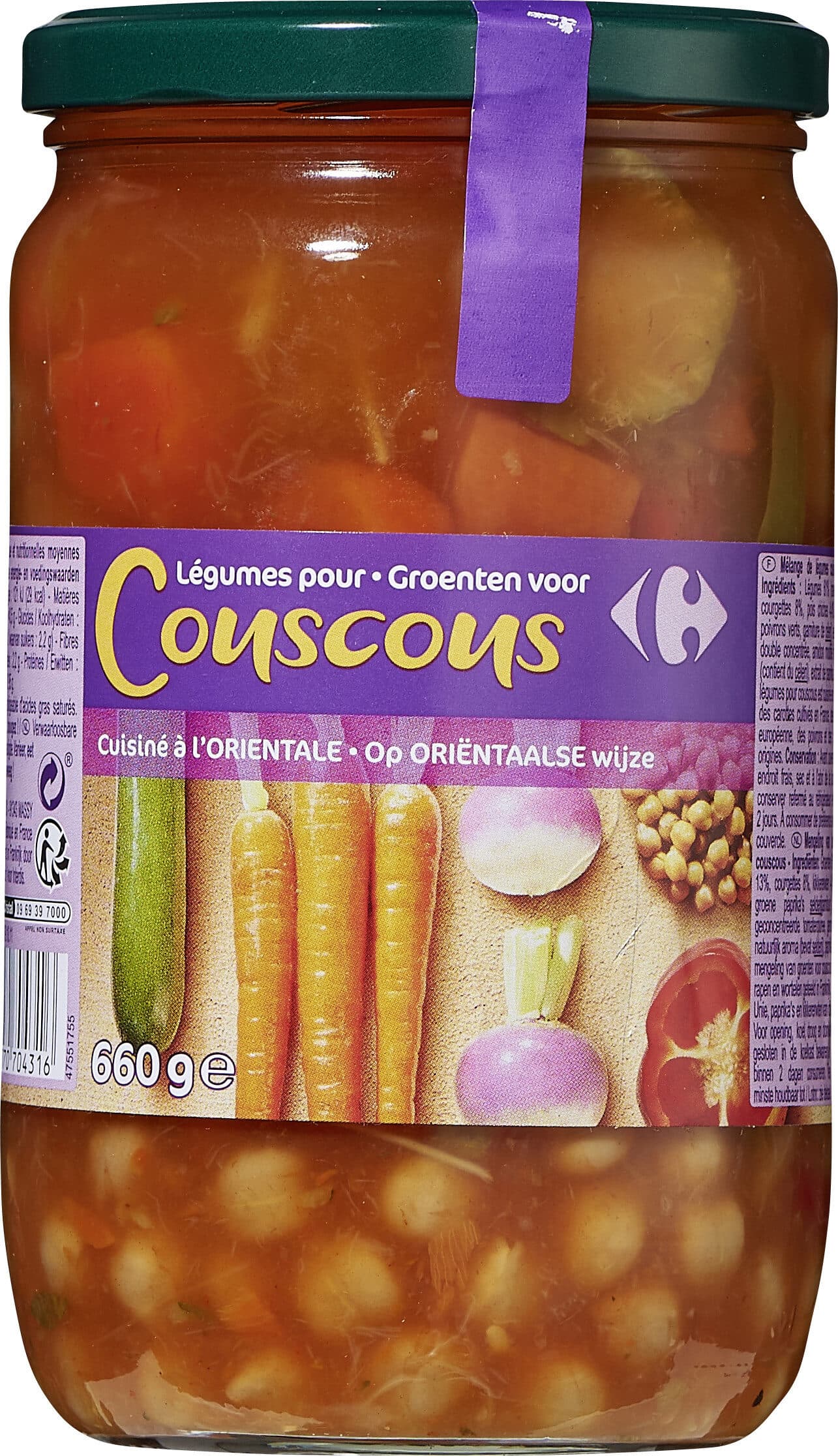 Carrefour Couscous de légumes à l'orientale packshot