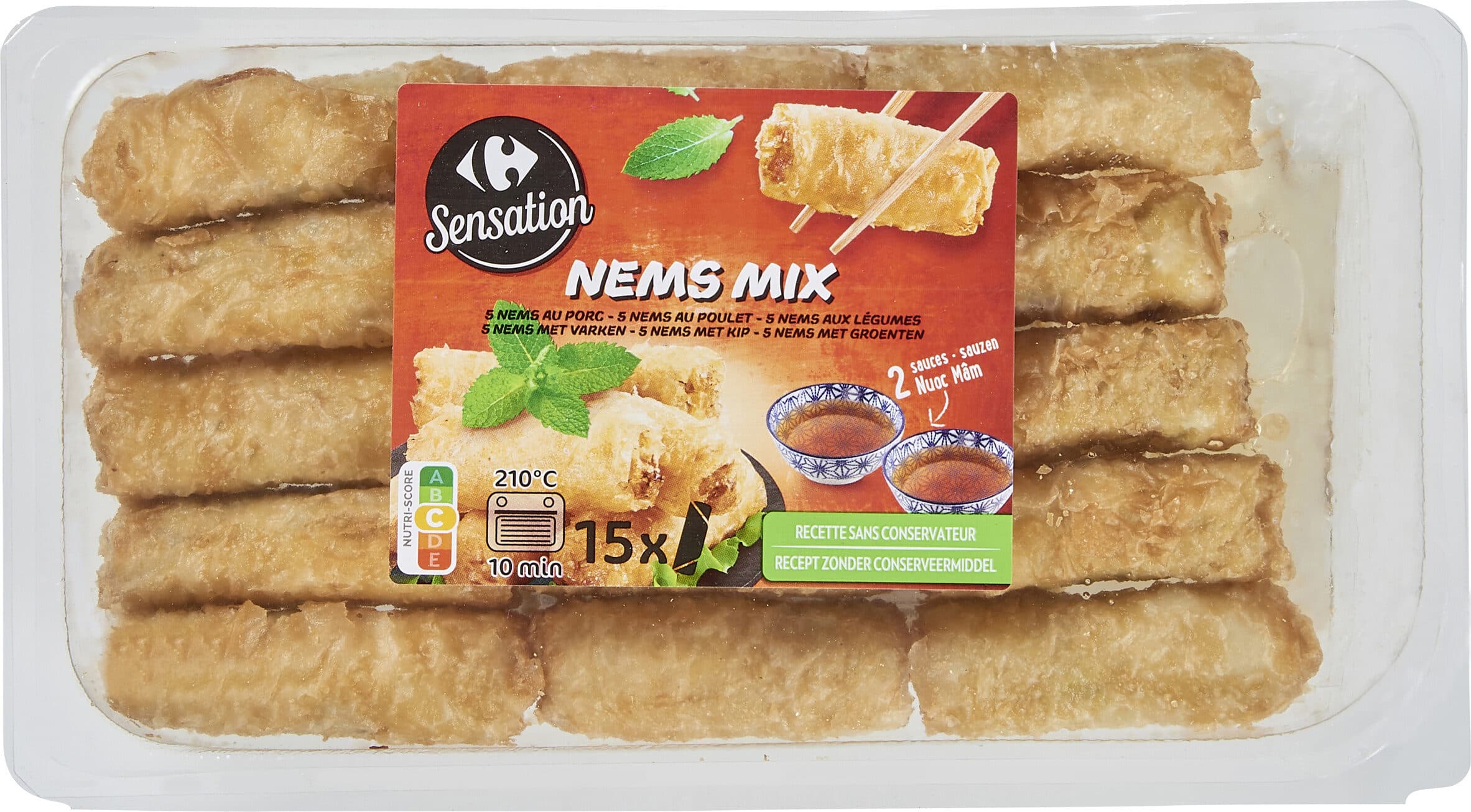 Carrefour Nems Mix packshot