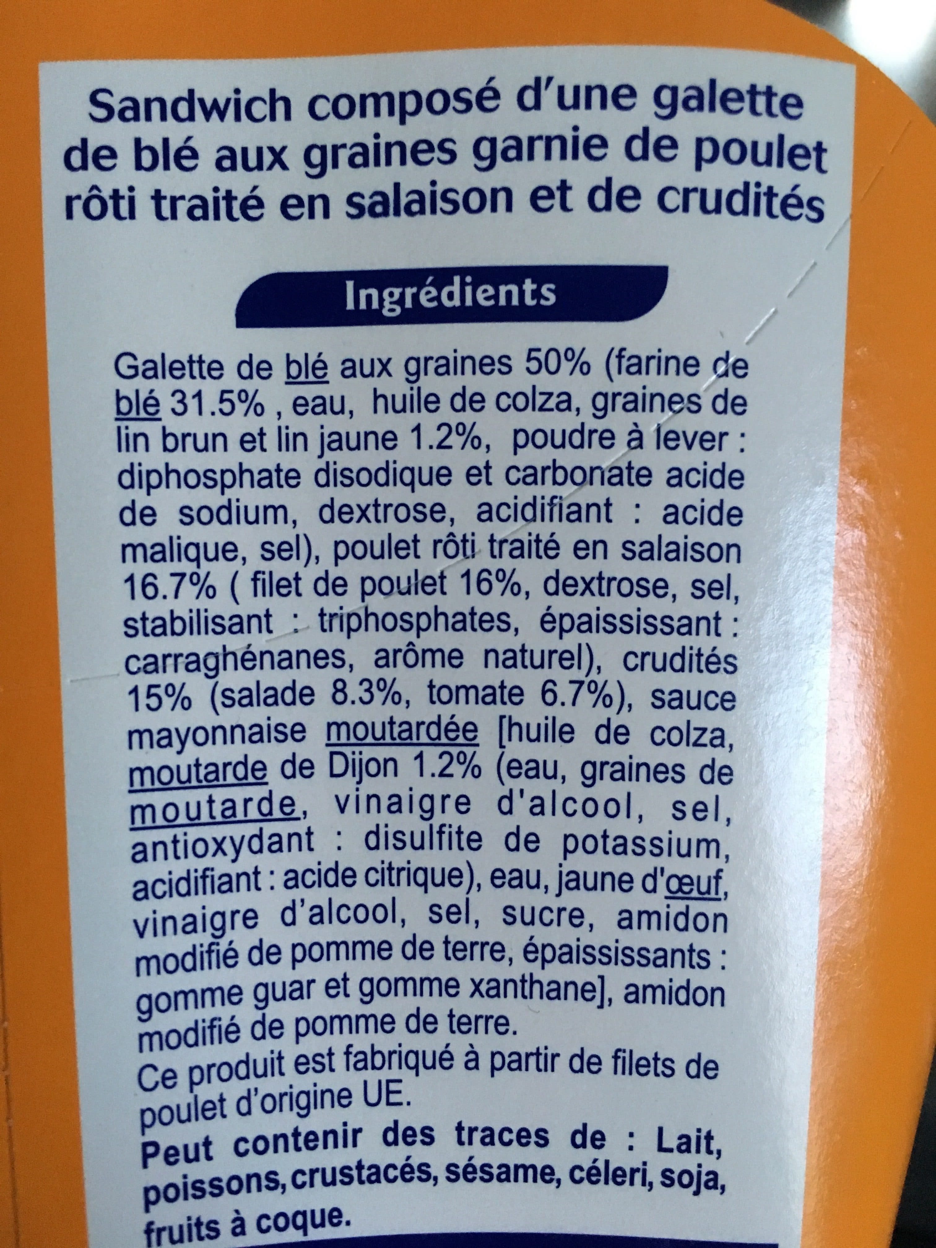 Grand Jury Wrap Poulet Crudités packshot