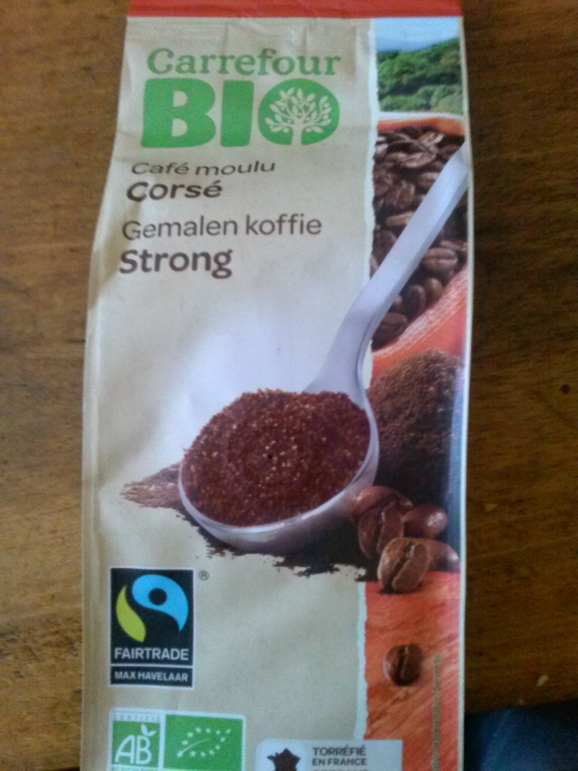 Carrefour BIO Café moulu corsé packshot