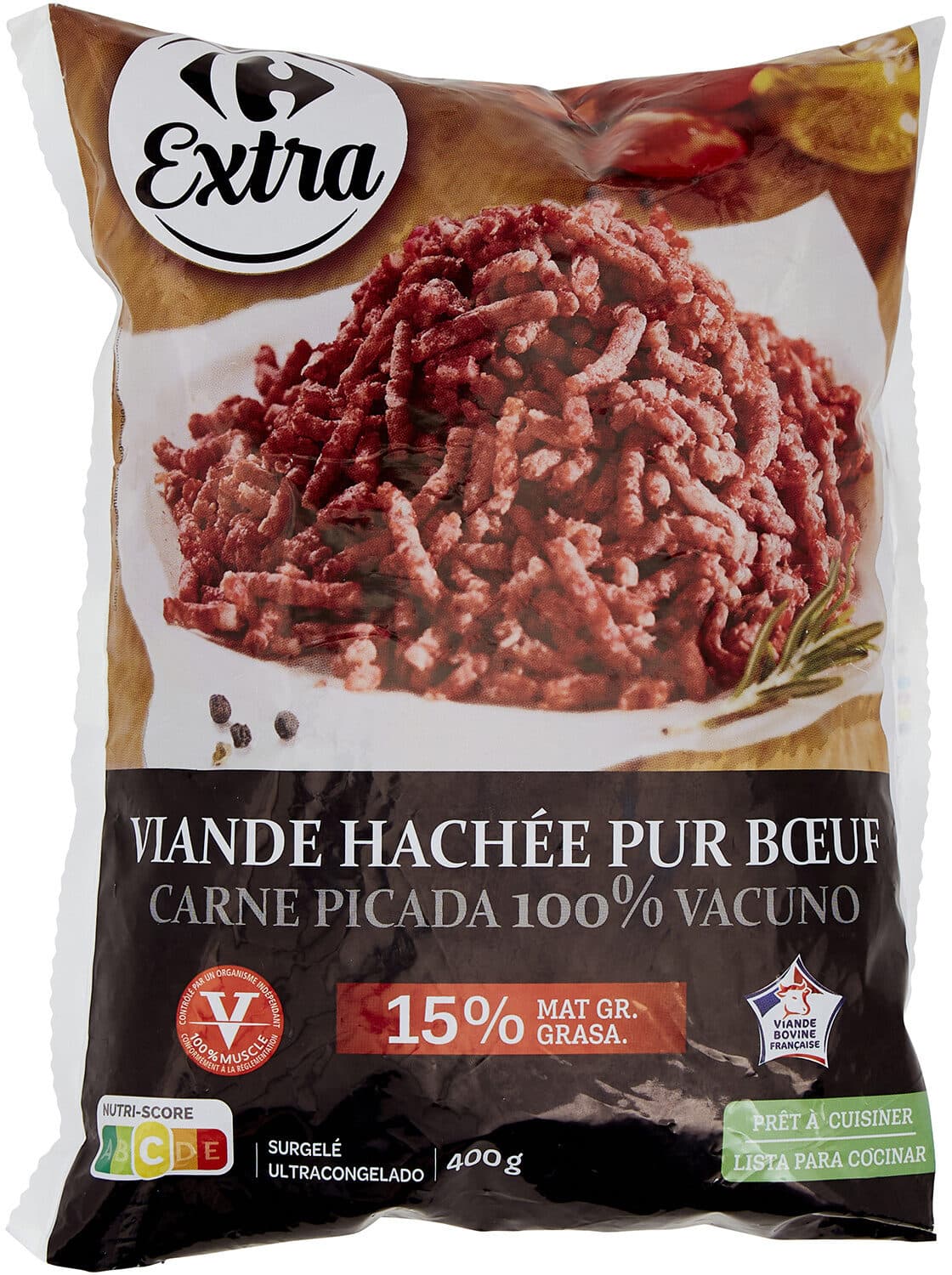 Carrefour Viande hachée Pur bœuf packshot
