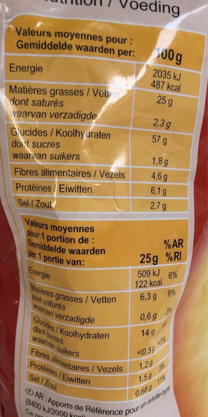 Carrefour Crackers saveur fromage packshot