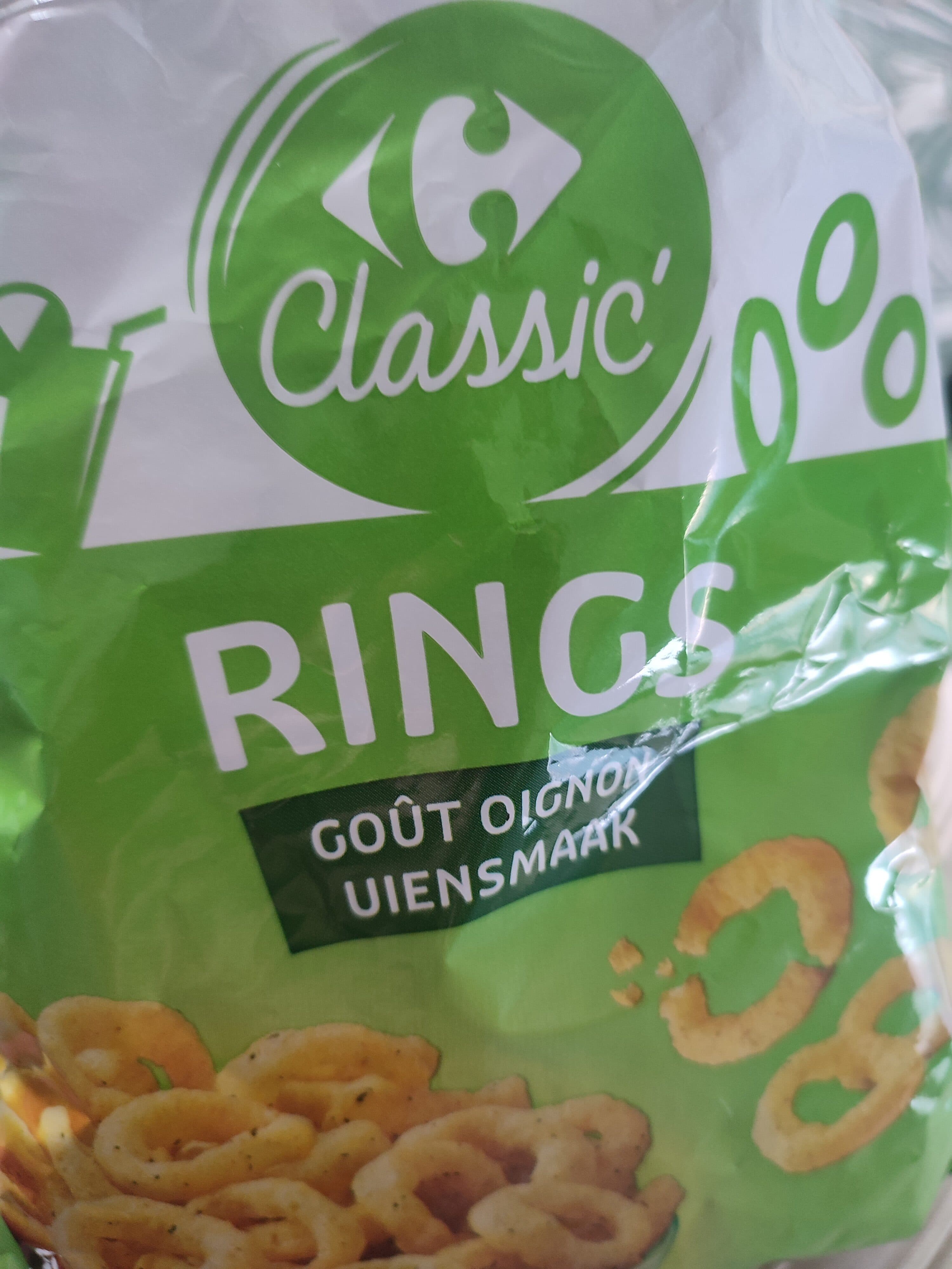 Carrefour Rings goût oignon packshot