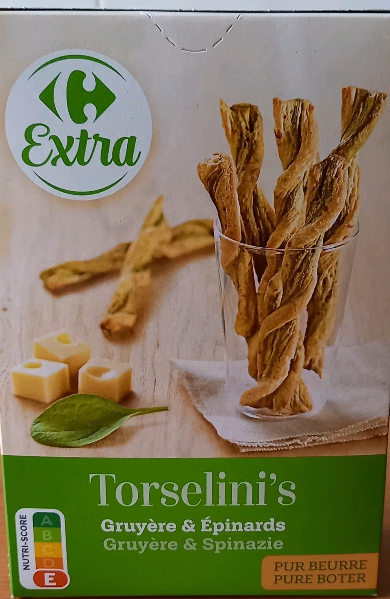 Carrefour Flûtes feuilletées gruyère épinards packshot
