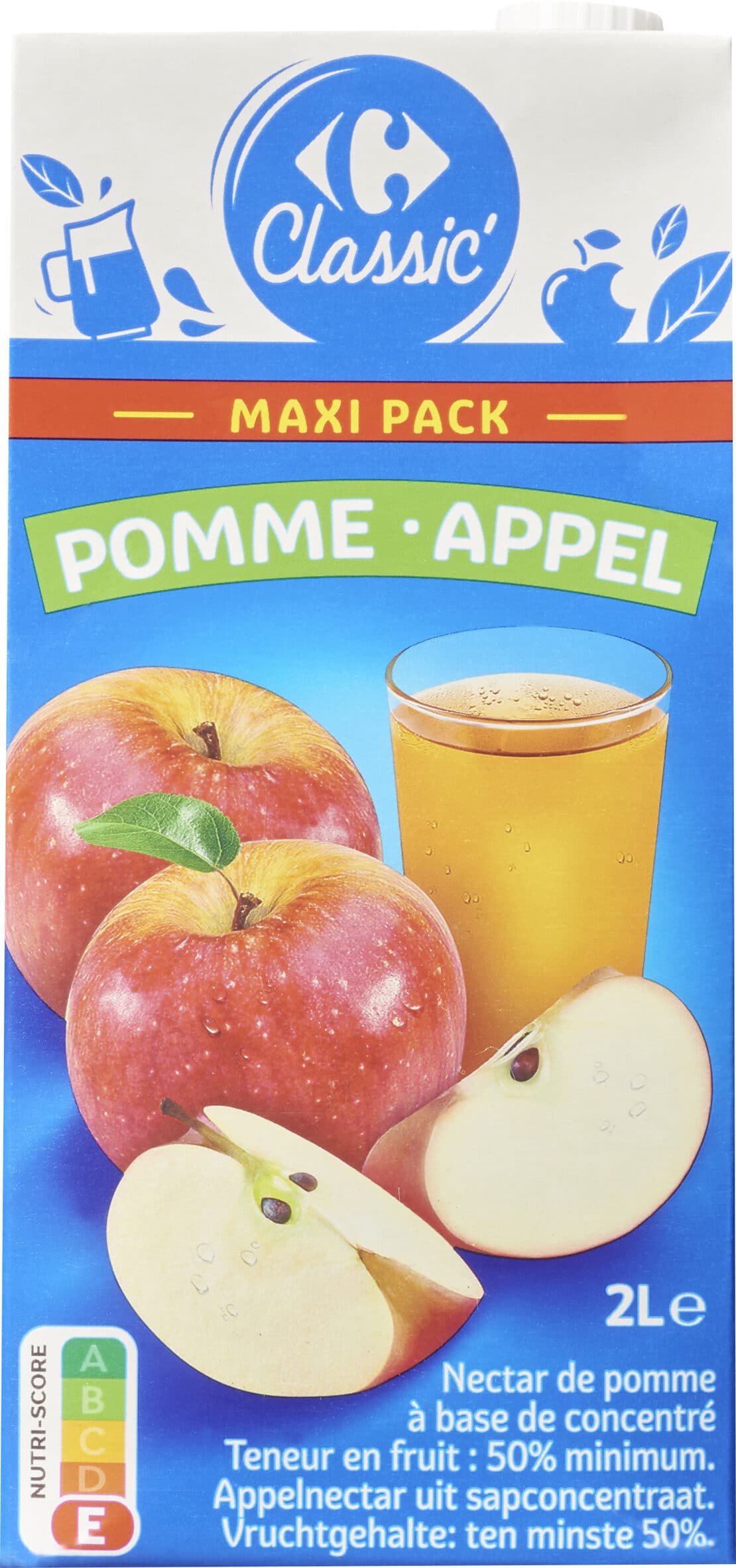 Carrefour NECTAR à base de concentré POMME packshot